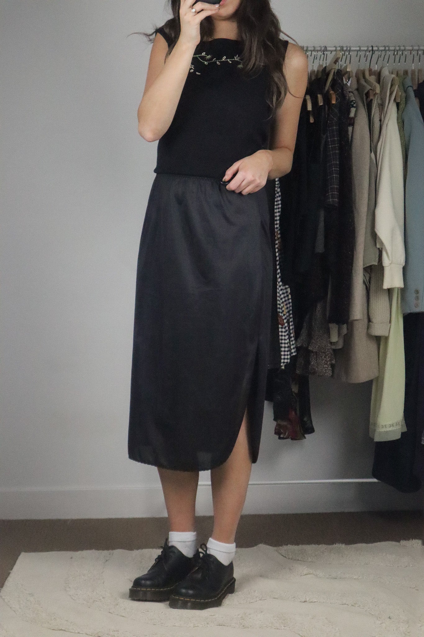 Made in Canada x Vintage x Slip Skirt (S)