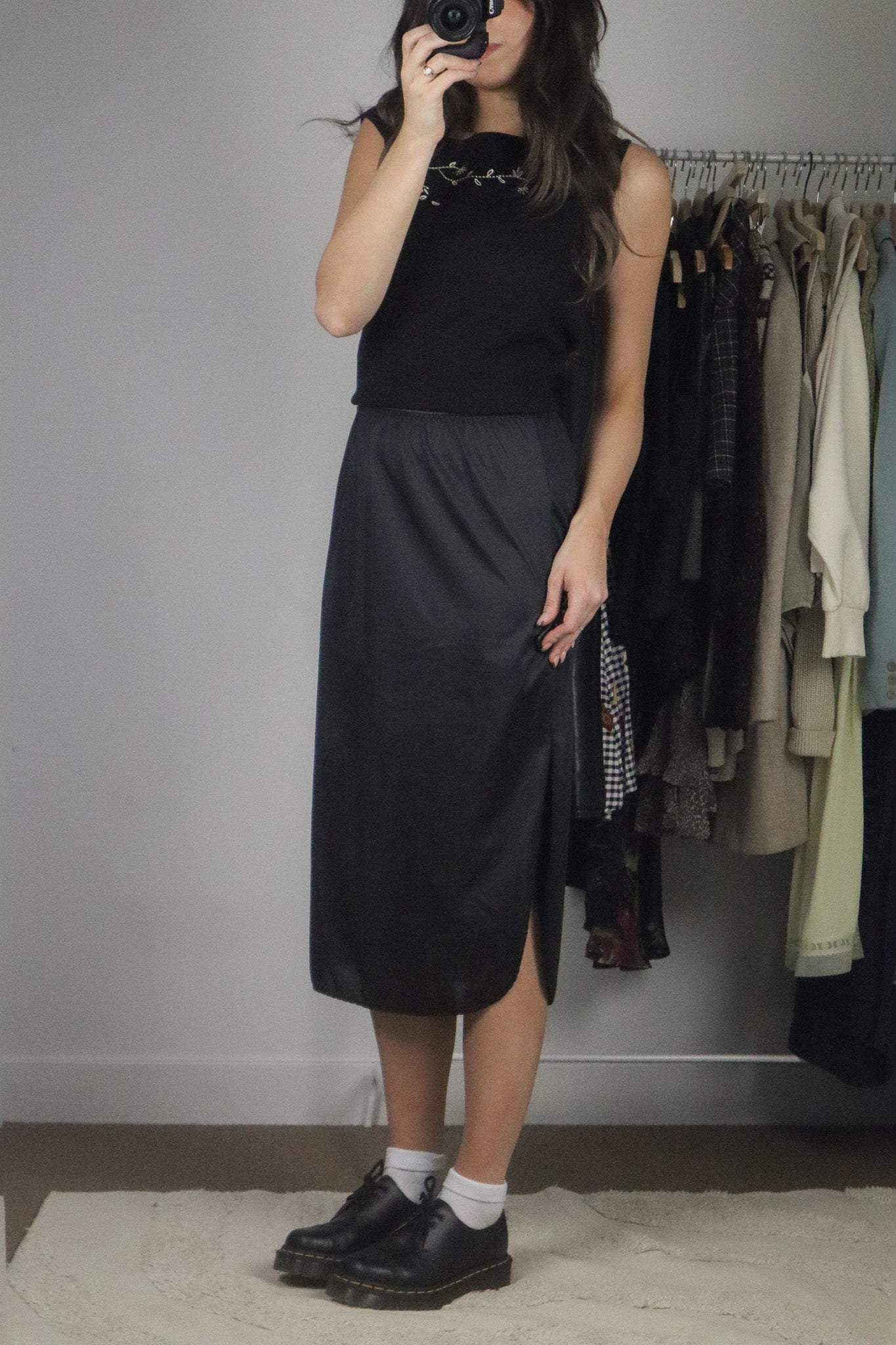 Made in Canada x Vintage x Slip Skirt (S)