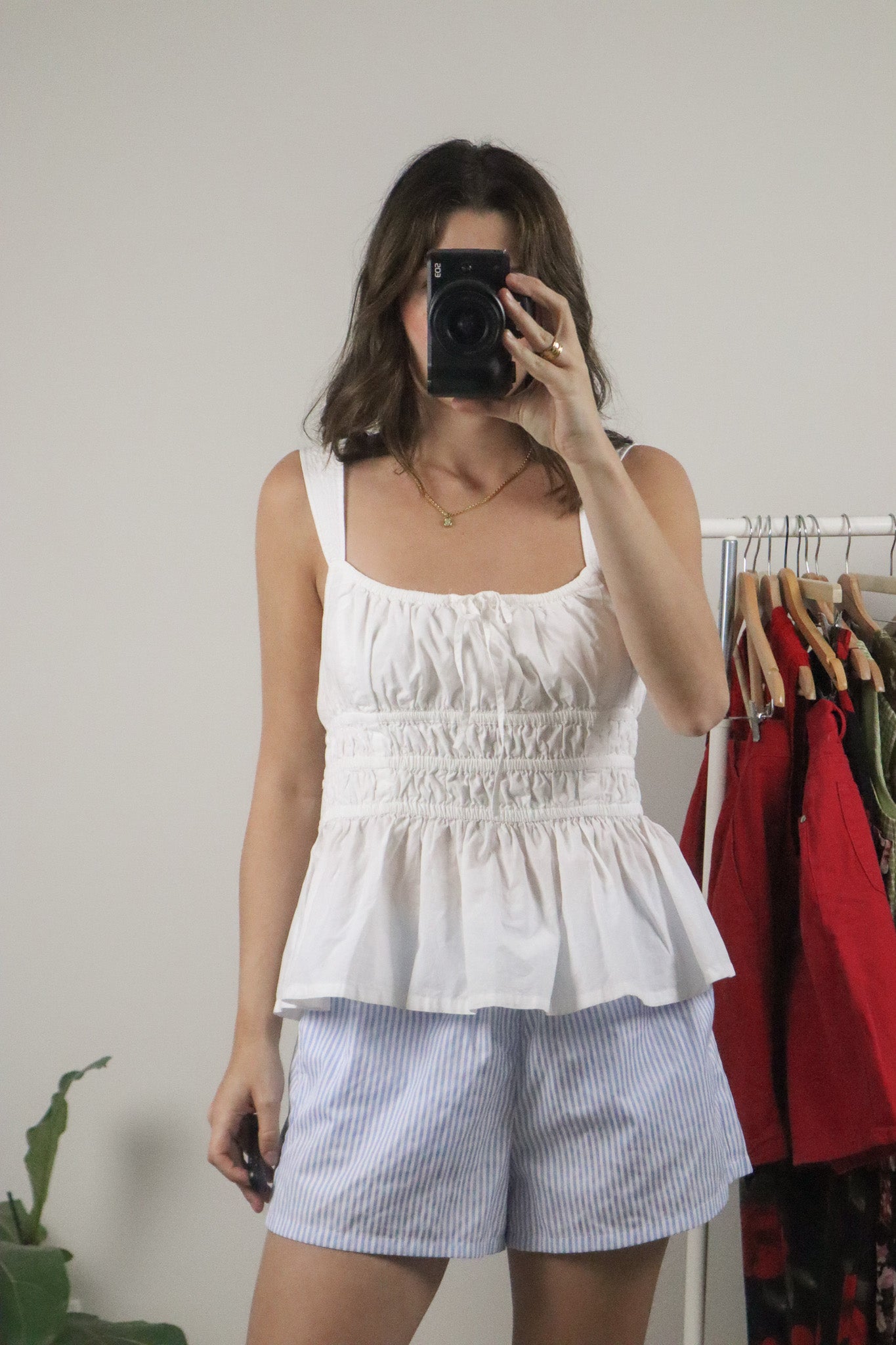 Aritzia x Poplin Cotton Crop Top (L/XL)