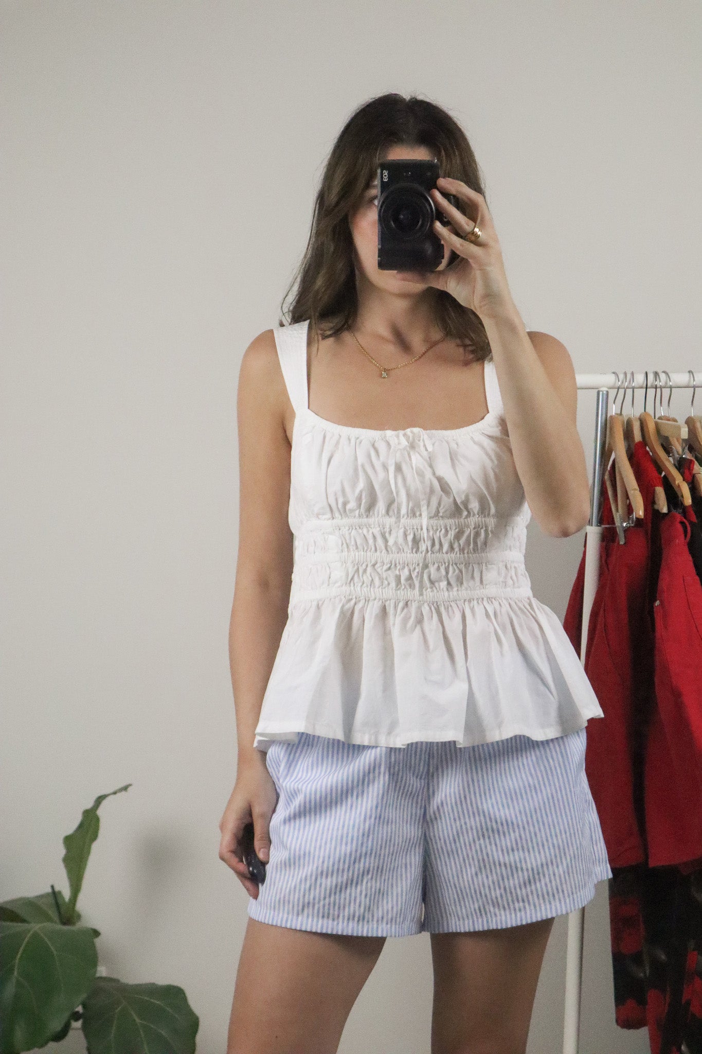 Aritzia x Poplin Cotton Crop Top (L/XL)