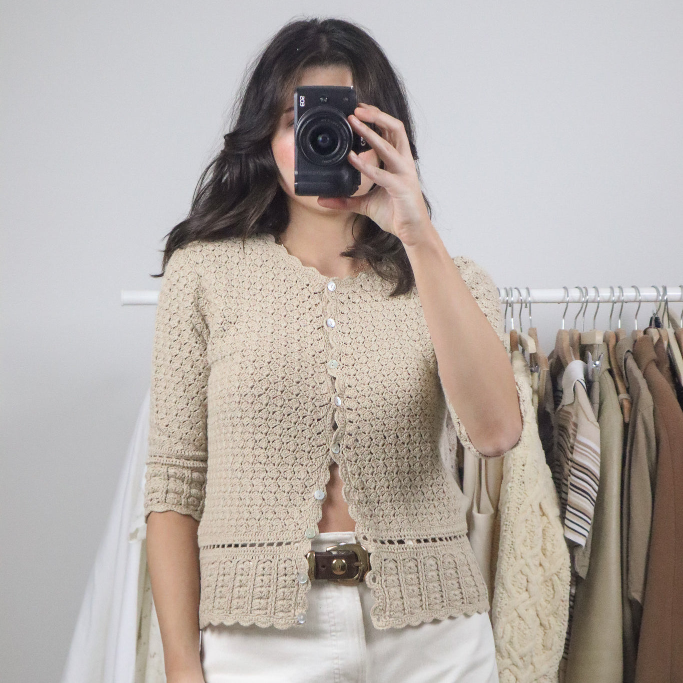 Vintage x Cotton Crochet Top (S)