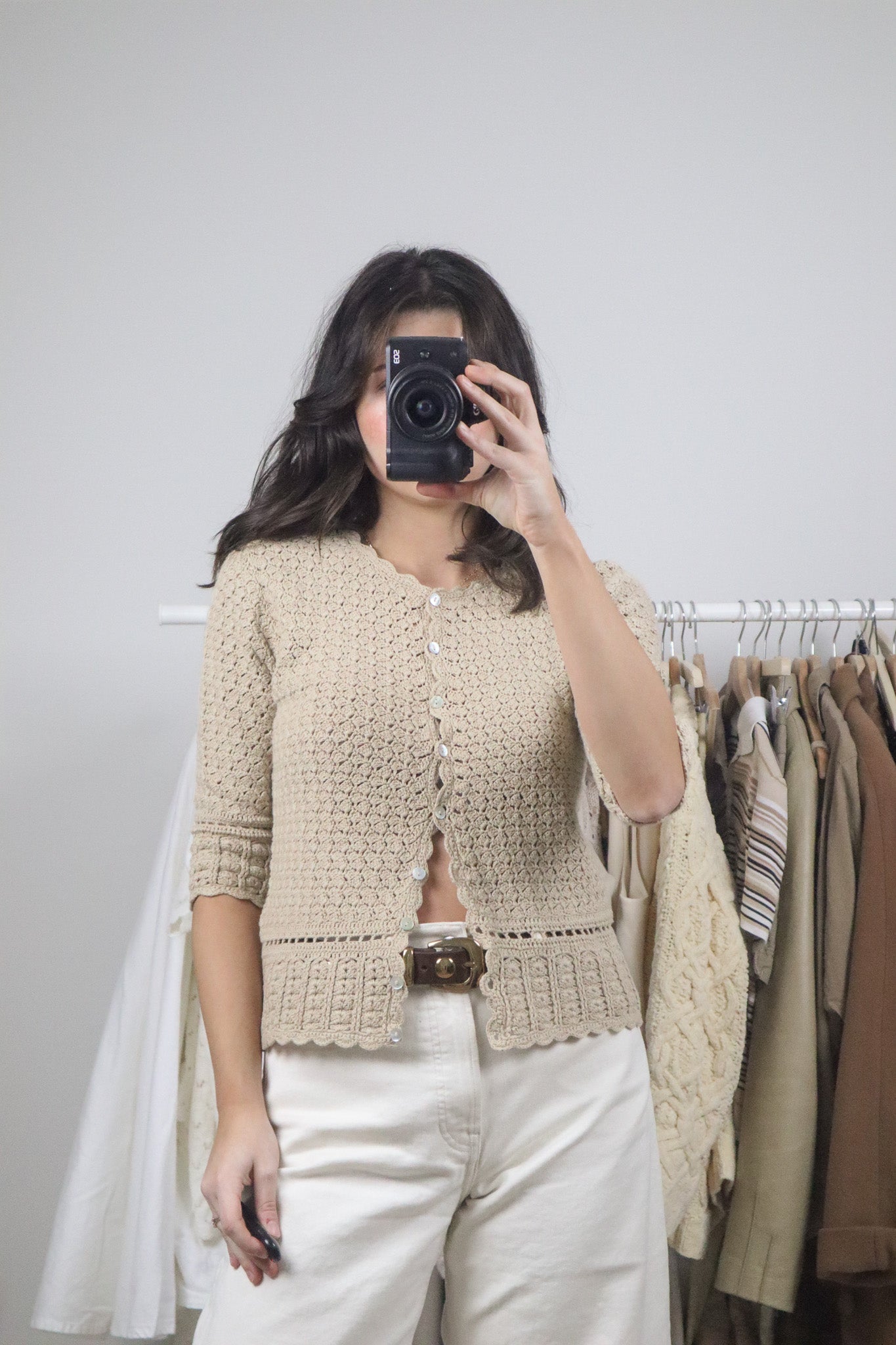 Vintage x Cotton Crochet Top (S)