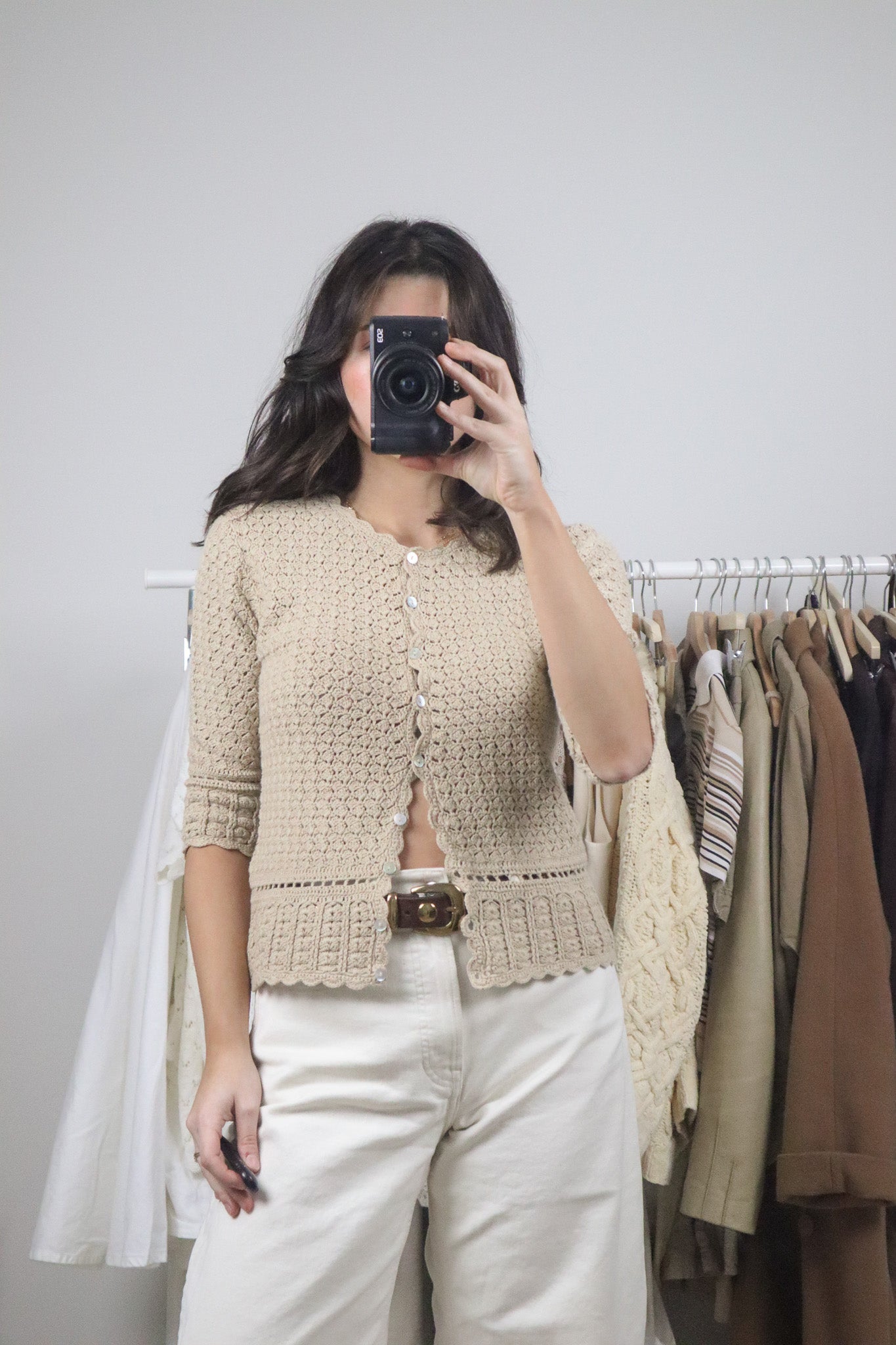 Vintage x Cotton Crochet Top (S)