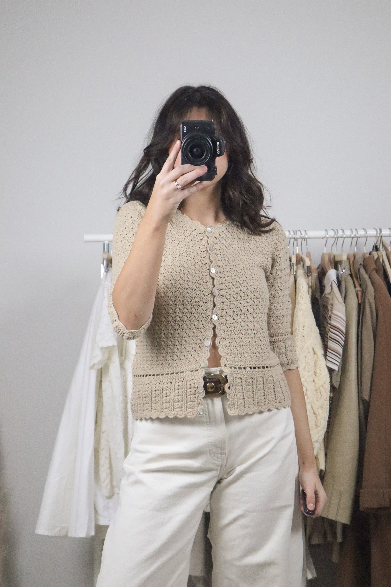 Vintage x Cotton Crochet Top (S)
