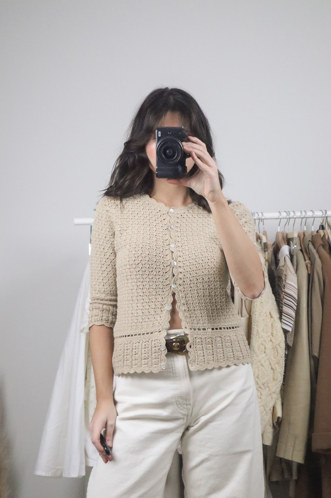Vintage x Cotton Crochet Top (S)