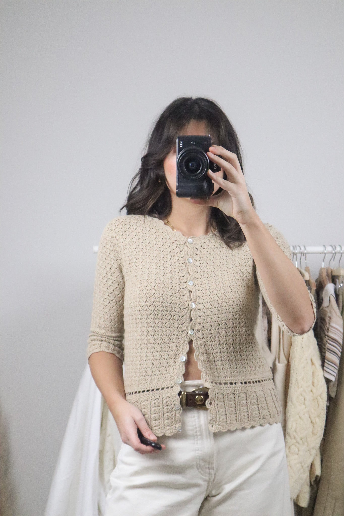 Vintage x Cotton Crochet Top (S)