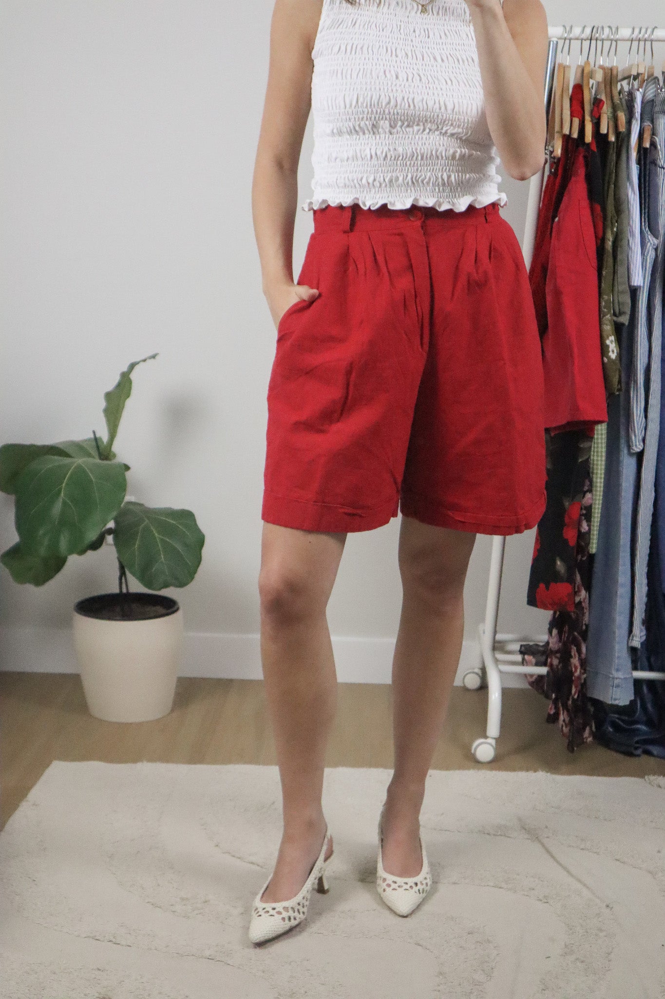 Made in Canada x Vintage x Cotton/Linen Shorts (6)