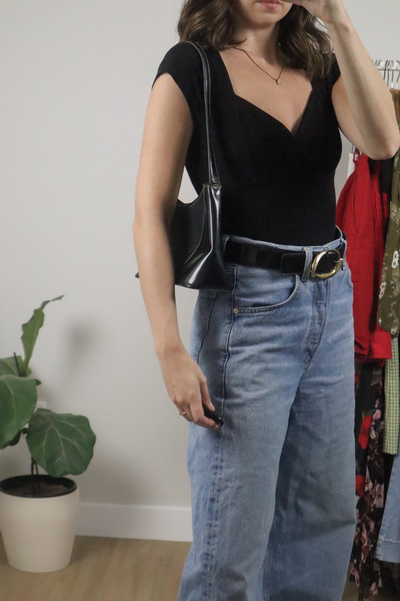 Vintage x Faux Leather Purse