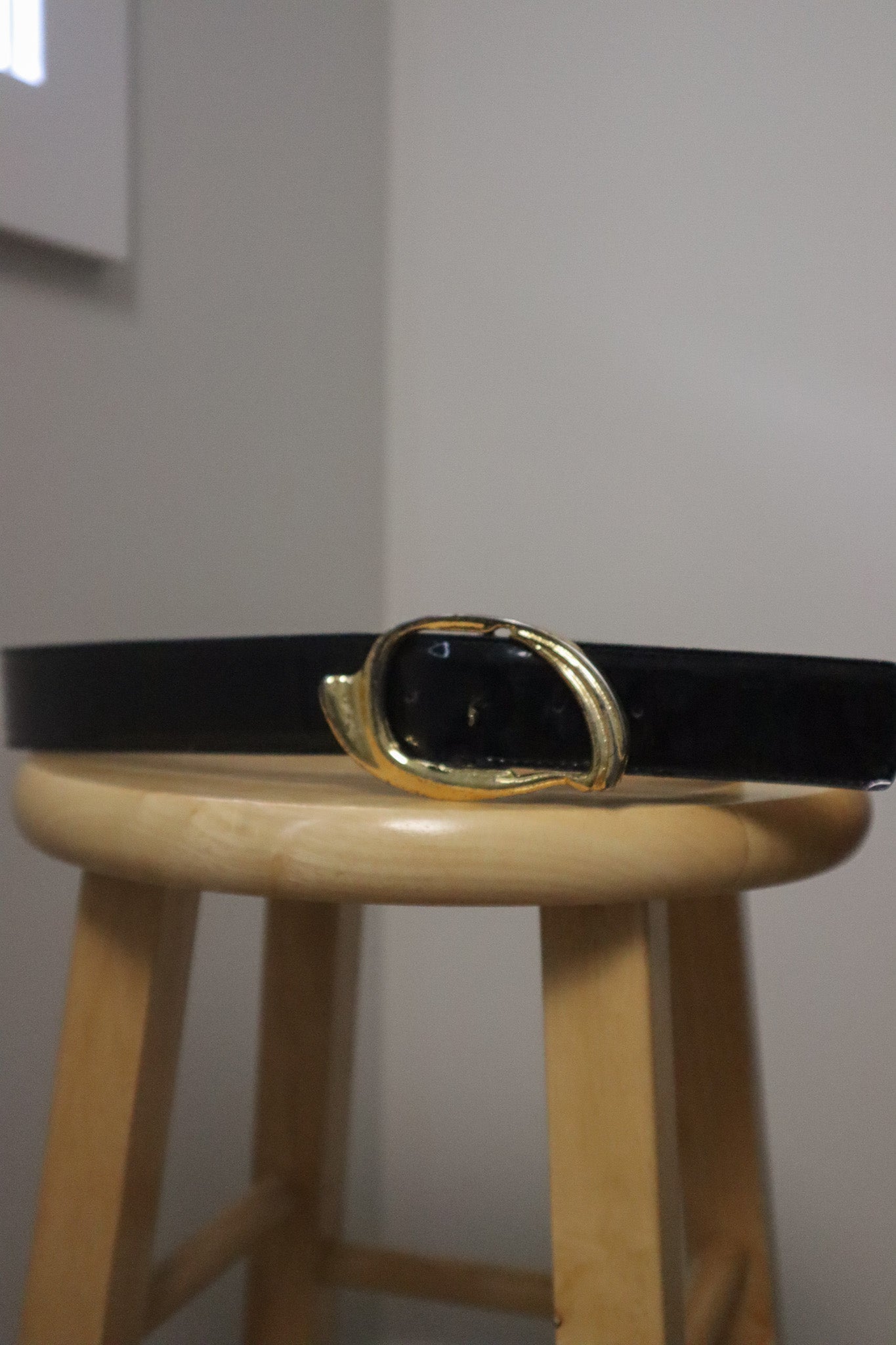 Vintage x Patent Leather Belt (M)