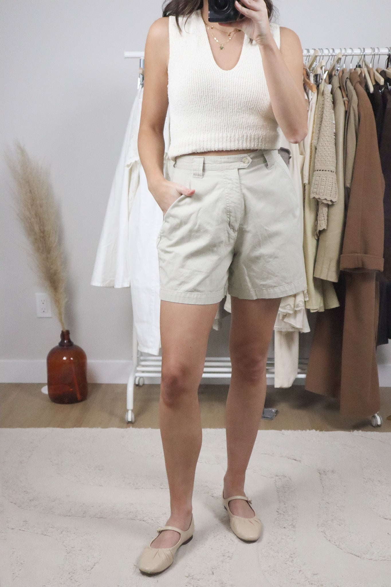 Vintage x Cotton Trouser Shorts (4)