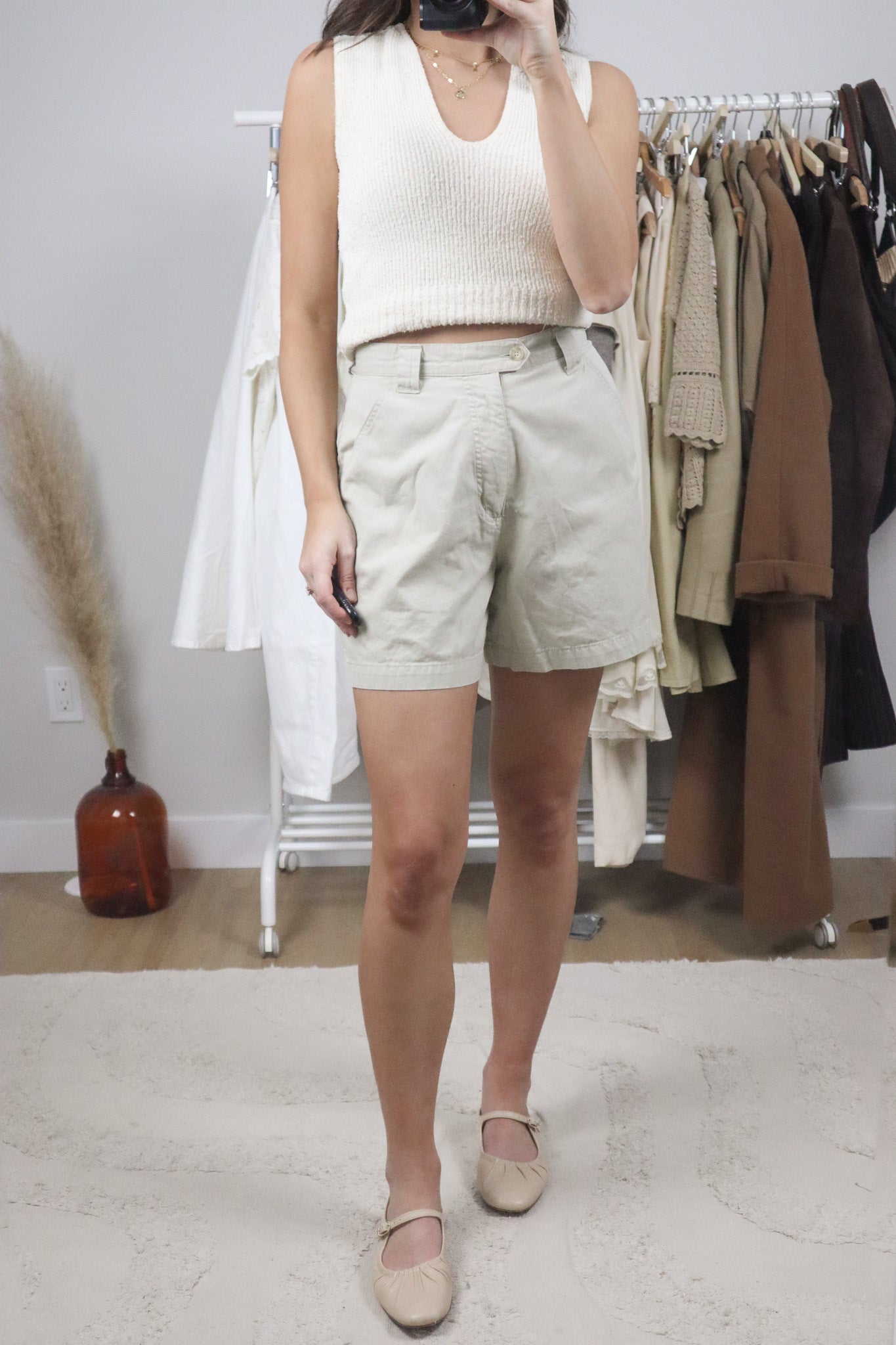 Vintage x Cotton Trouser Shorts (4)