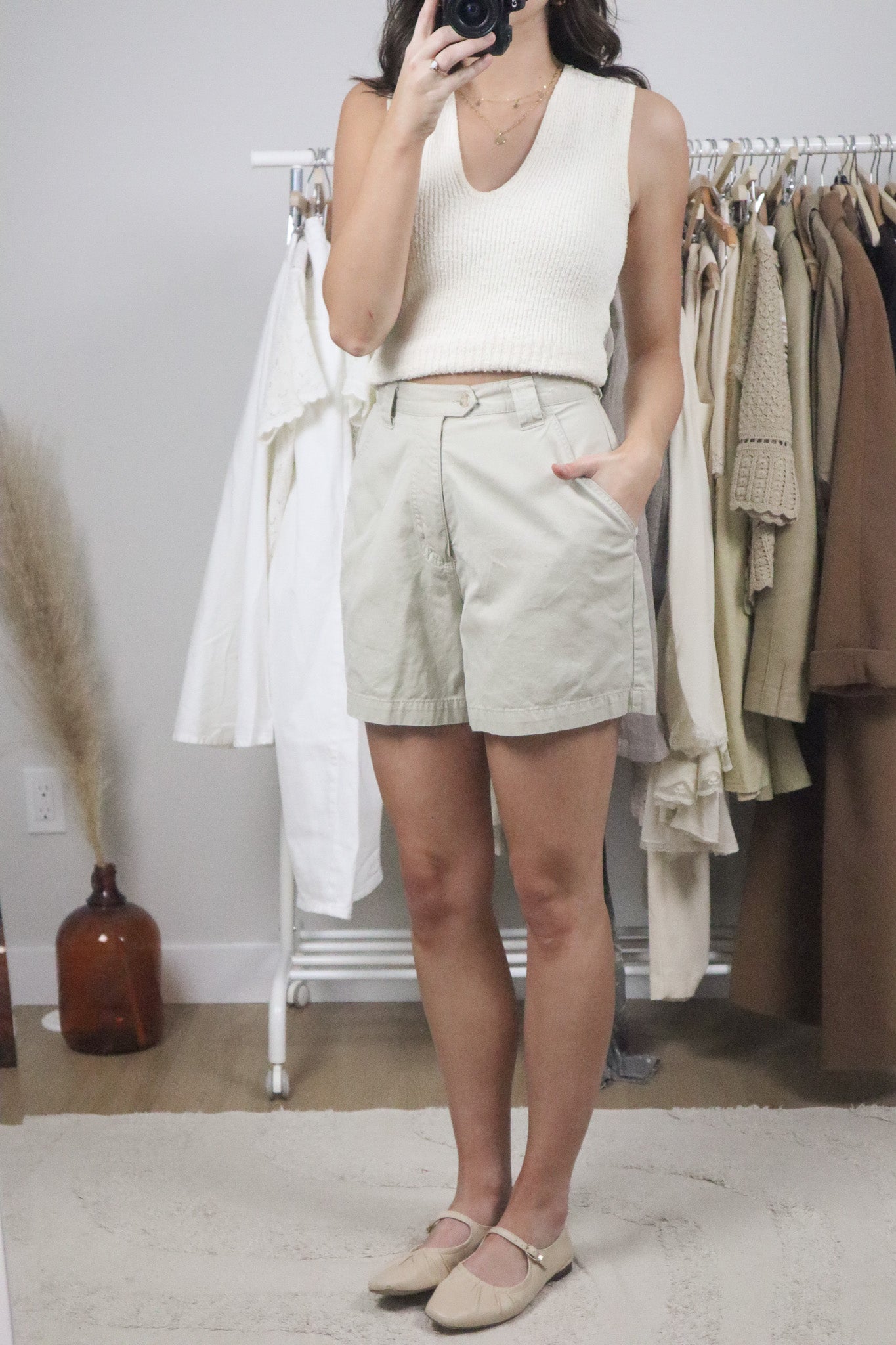 Vintage x Cotton Trouser Shorts (4)