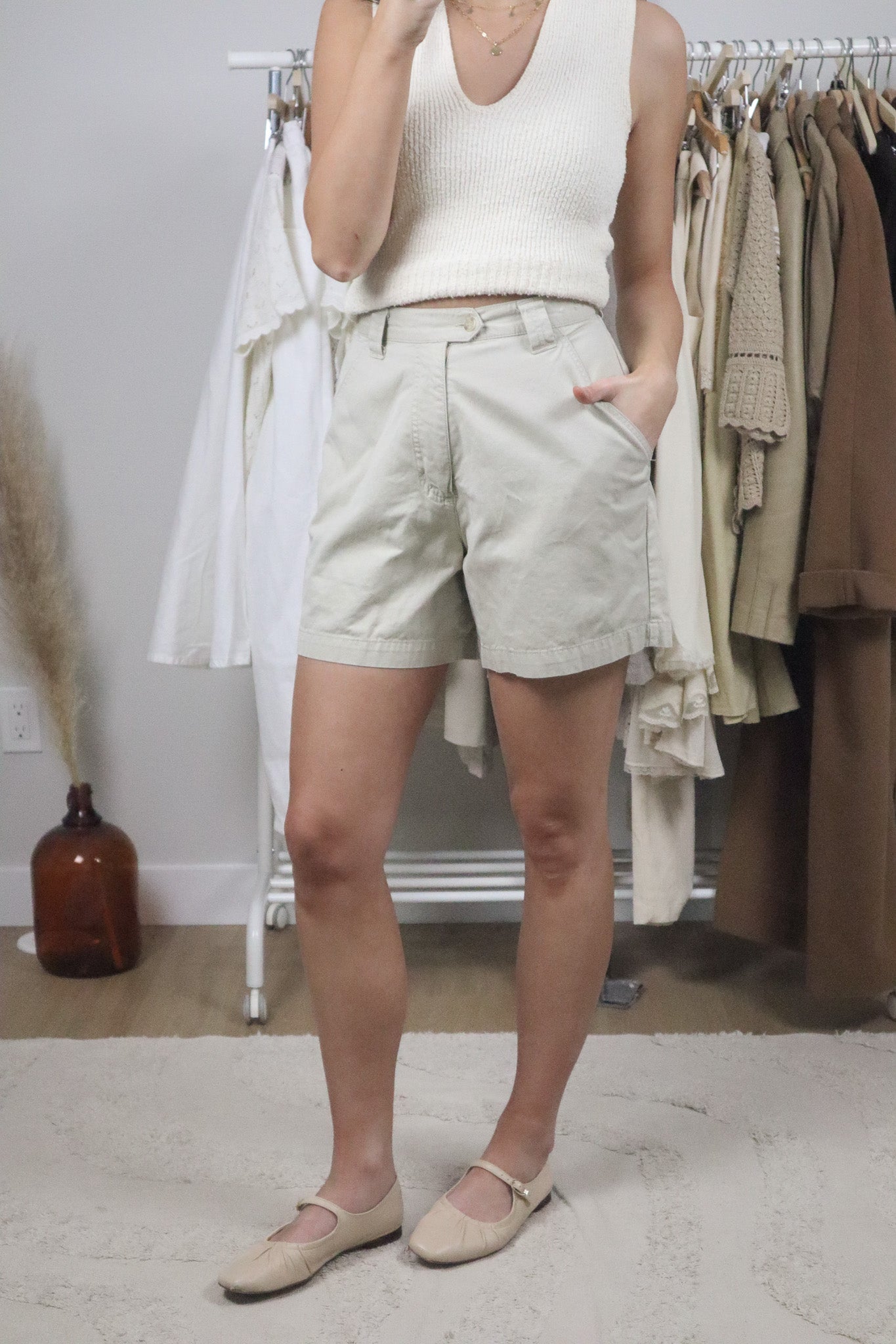 Vintage x Cotton Trouser Shorts (4)