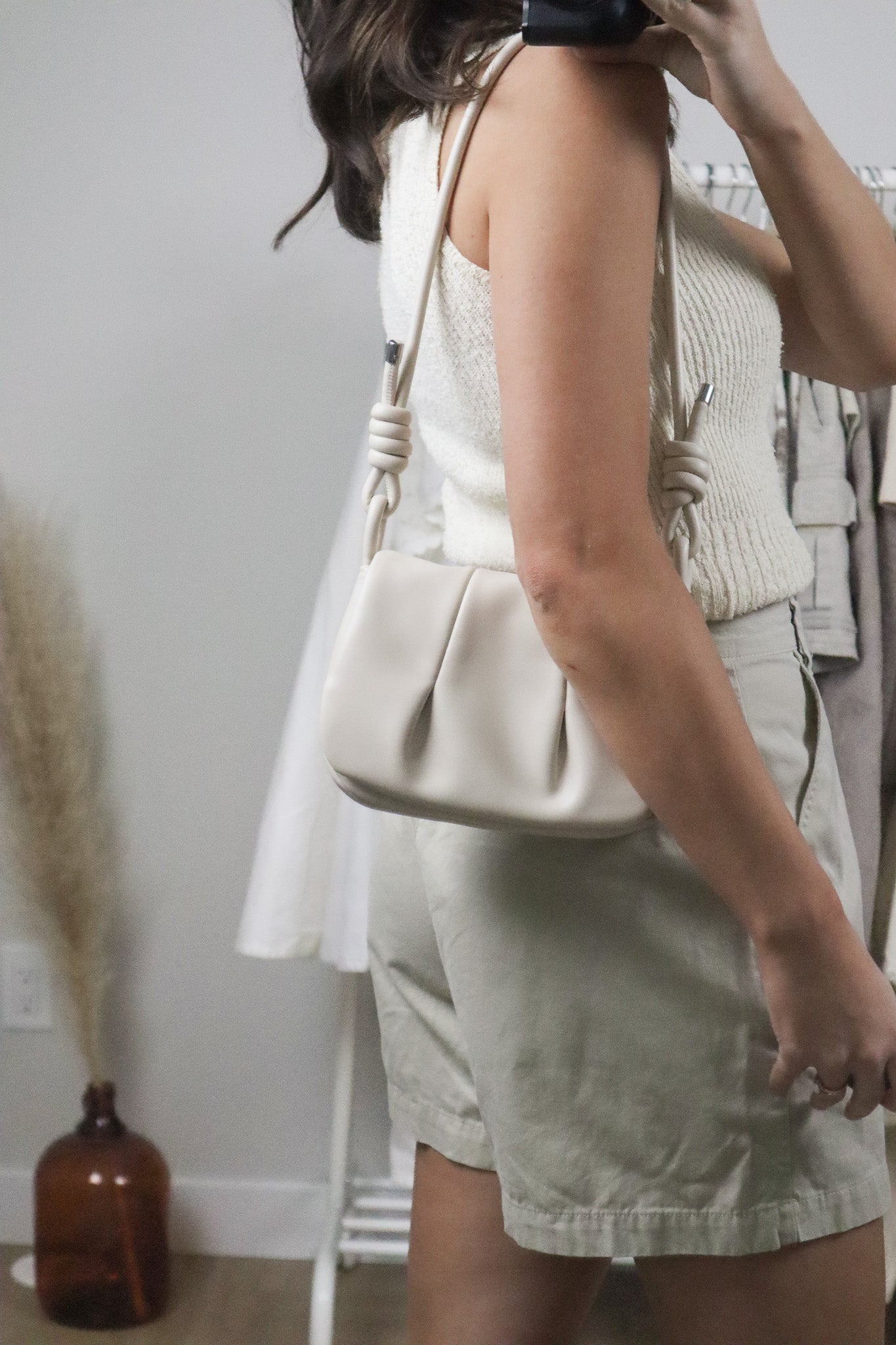 Modern x Faux Leather Purse