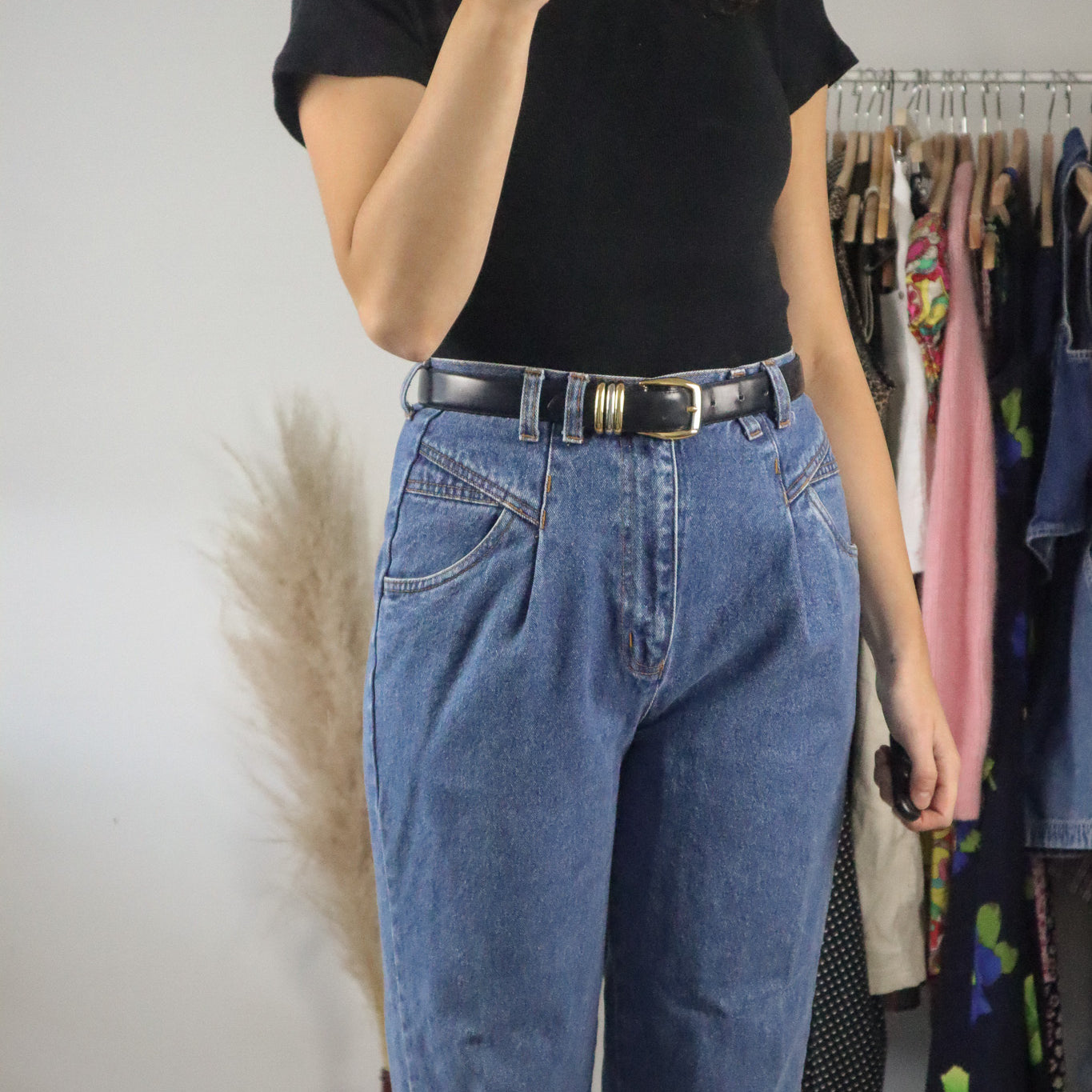 Vintage x Leather Belt (S)