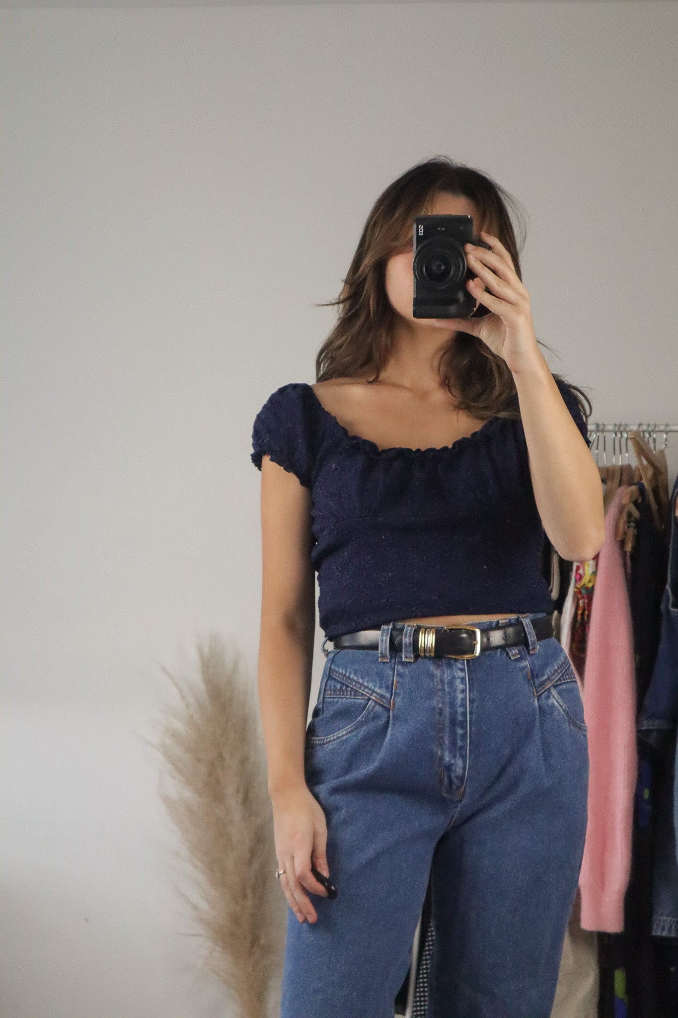 Vintage x Eyelet Blouse (M)