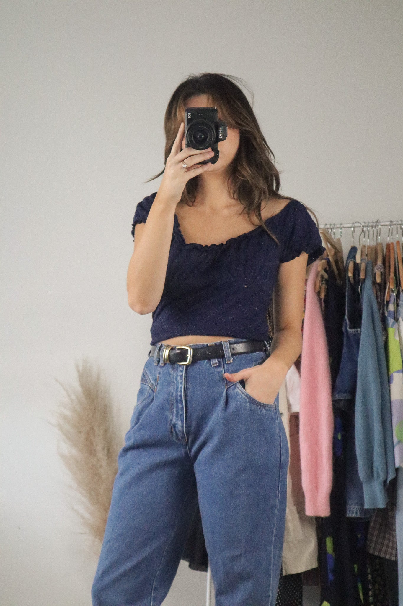 Vintage x Eyelet Blouse (M)