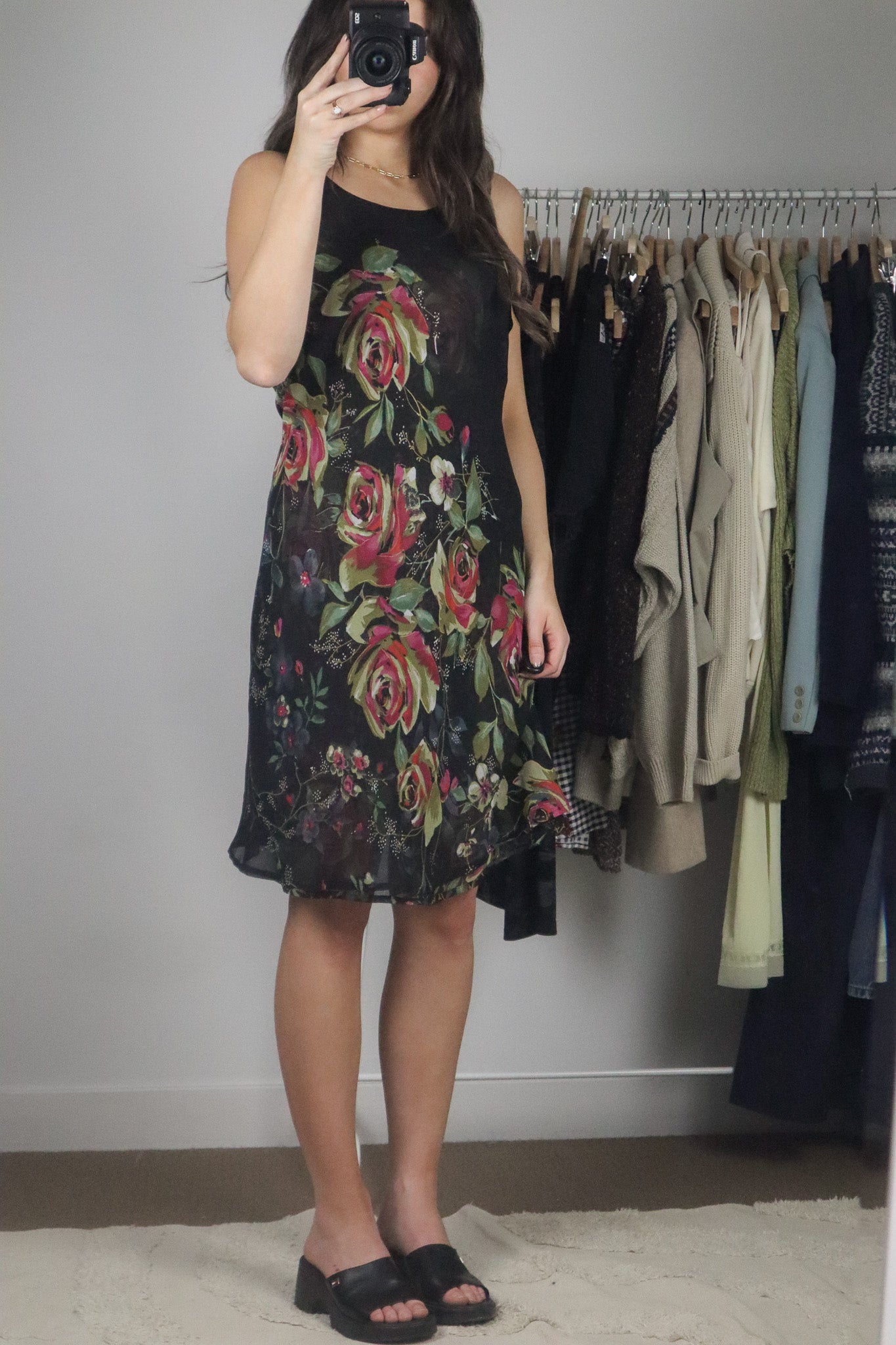 Vintage x Reversible Floral Dress (S)