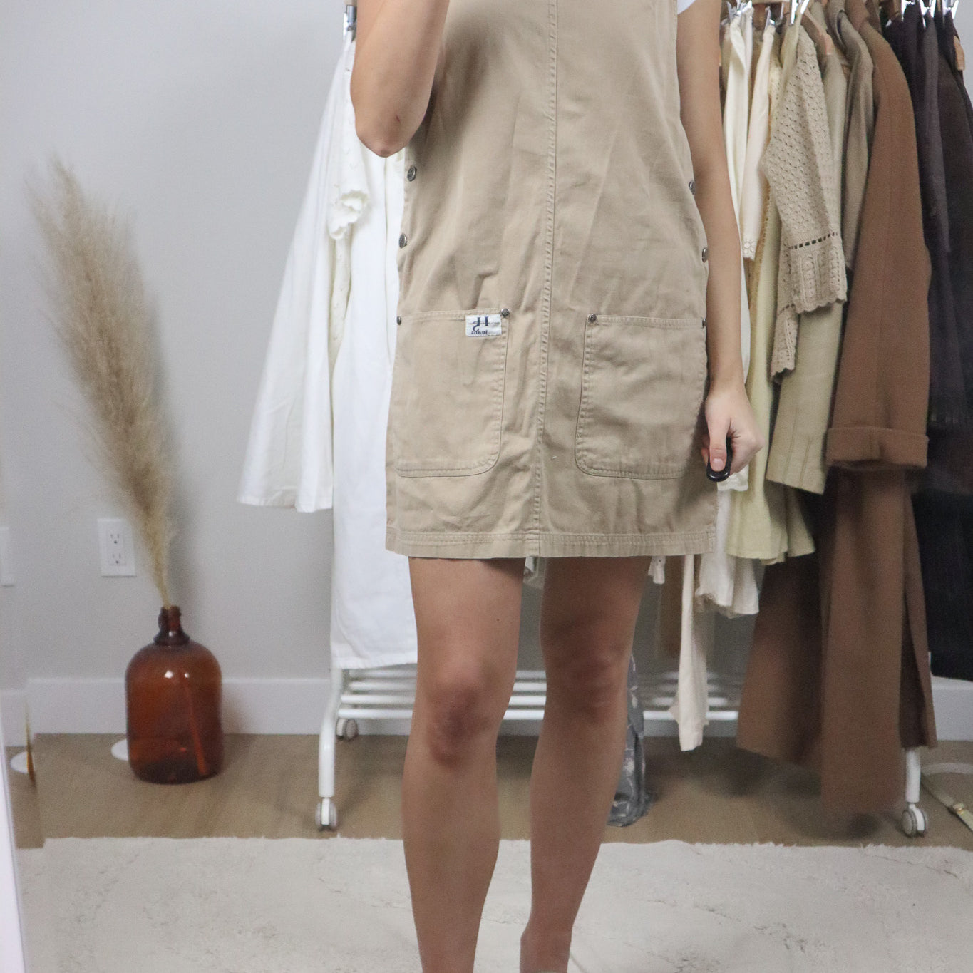 Vintage x Cotton Overall Dress (S)
