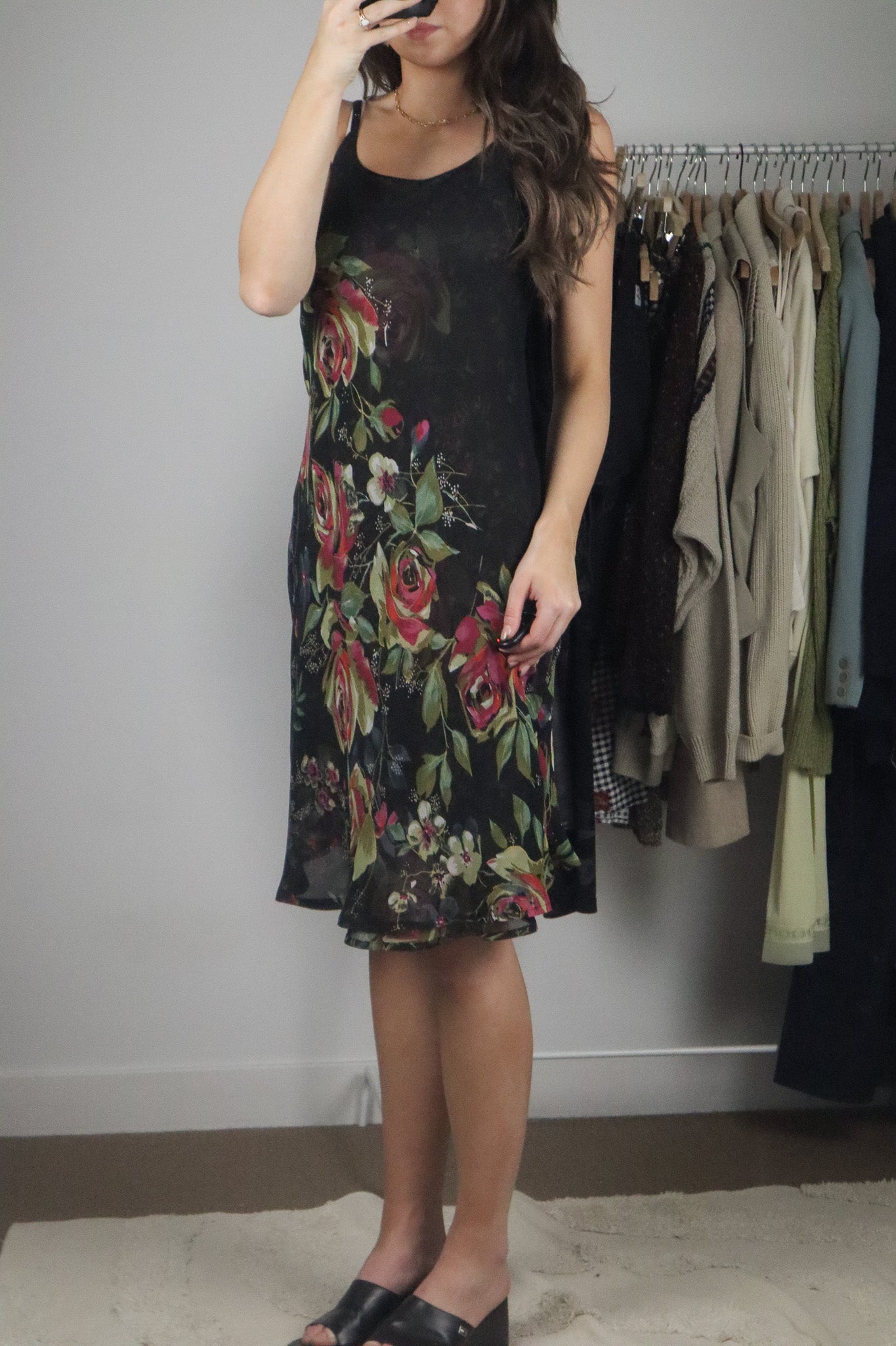 Vintage x Reversible Floral Dress (S)