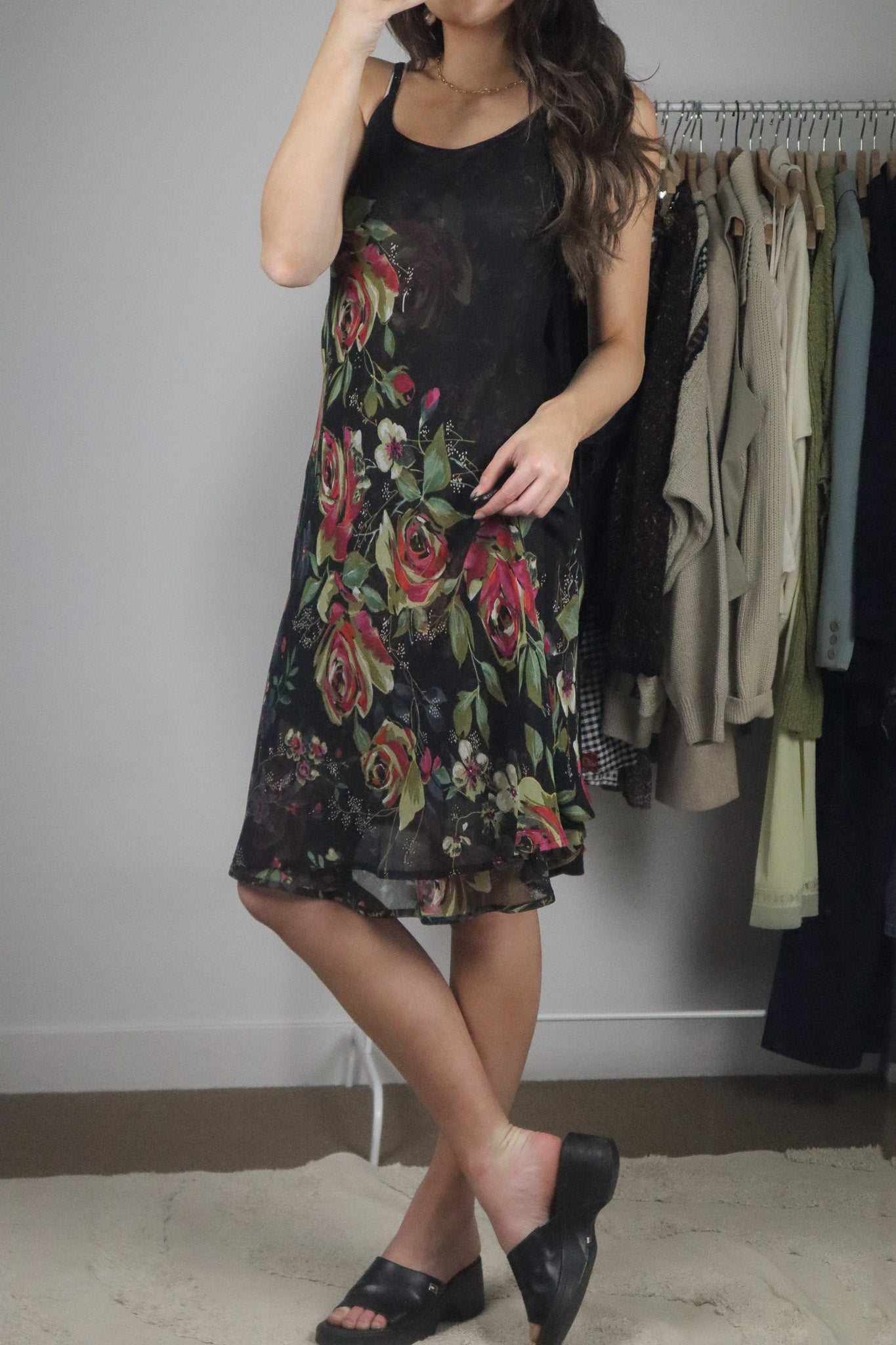 Vintage x Reversible Floral Dress (S)