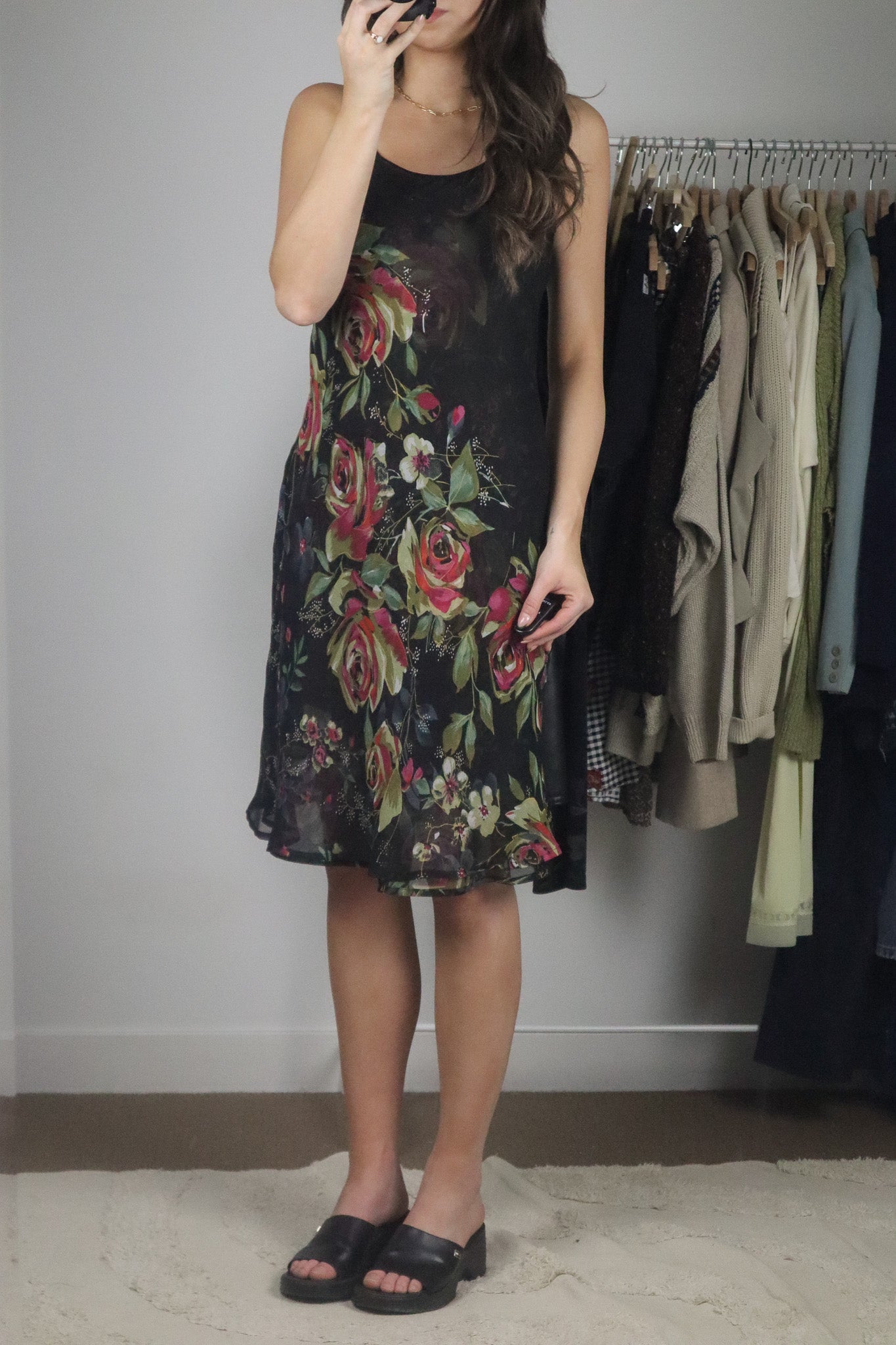 Vintage x Reversible Floral Dress (S)