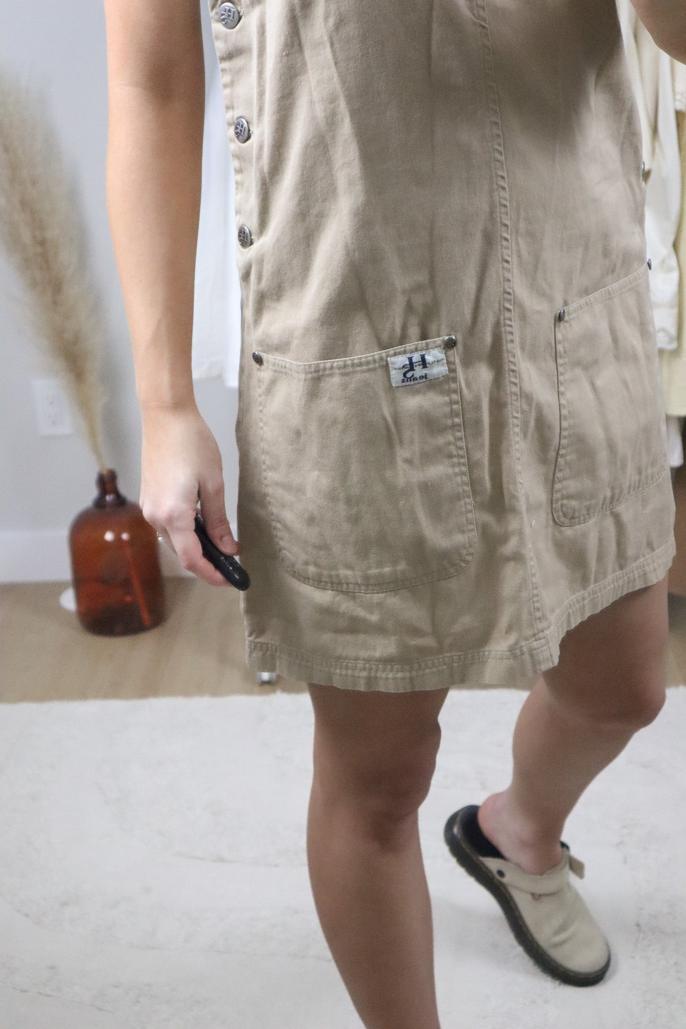 Vintage x Cotton Overall Dress (S)
