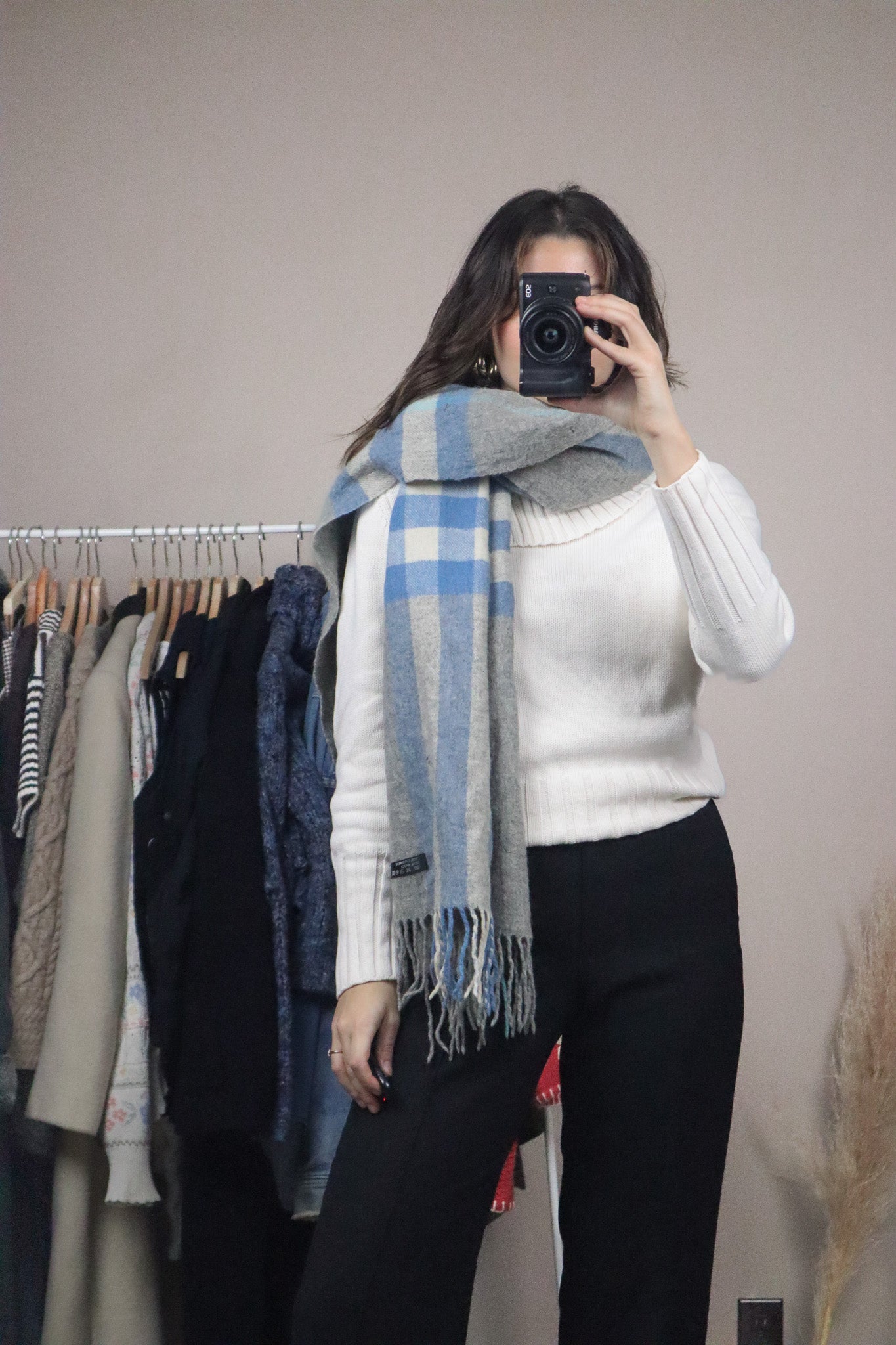 Vintage x Cashmere & Wool Scarf