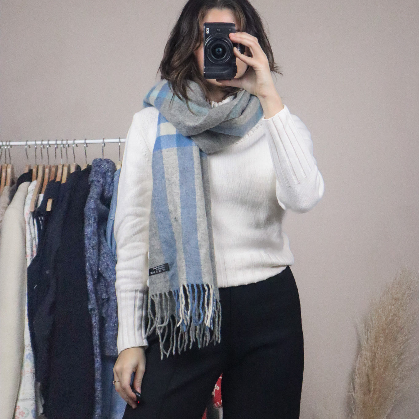Vintage x Cashmere & Wool Scarf
