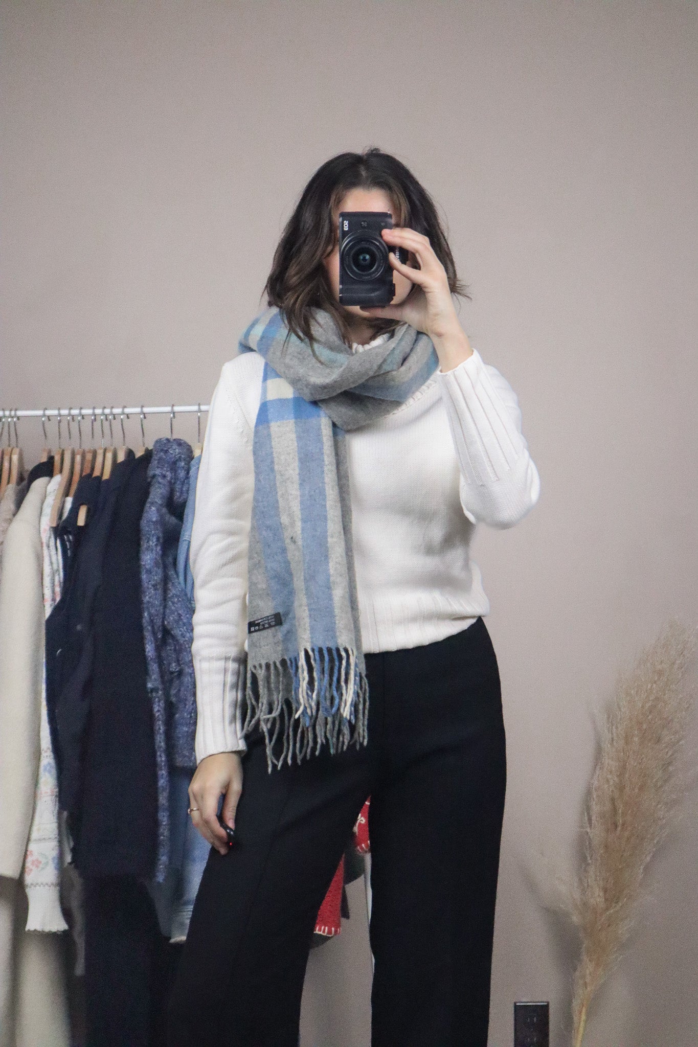 Vintage x Cashmere & Wool Scarf