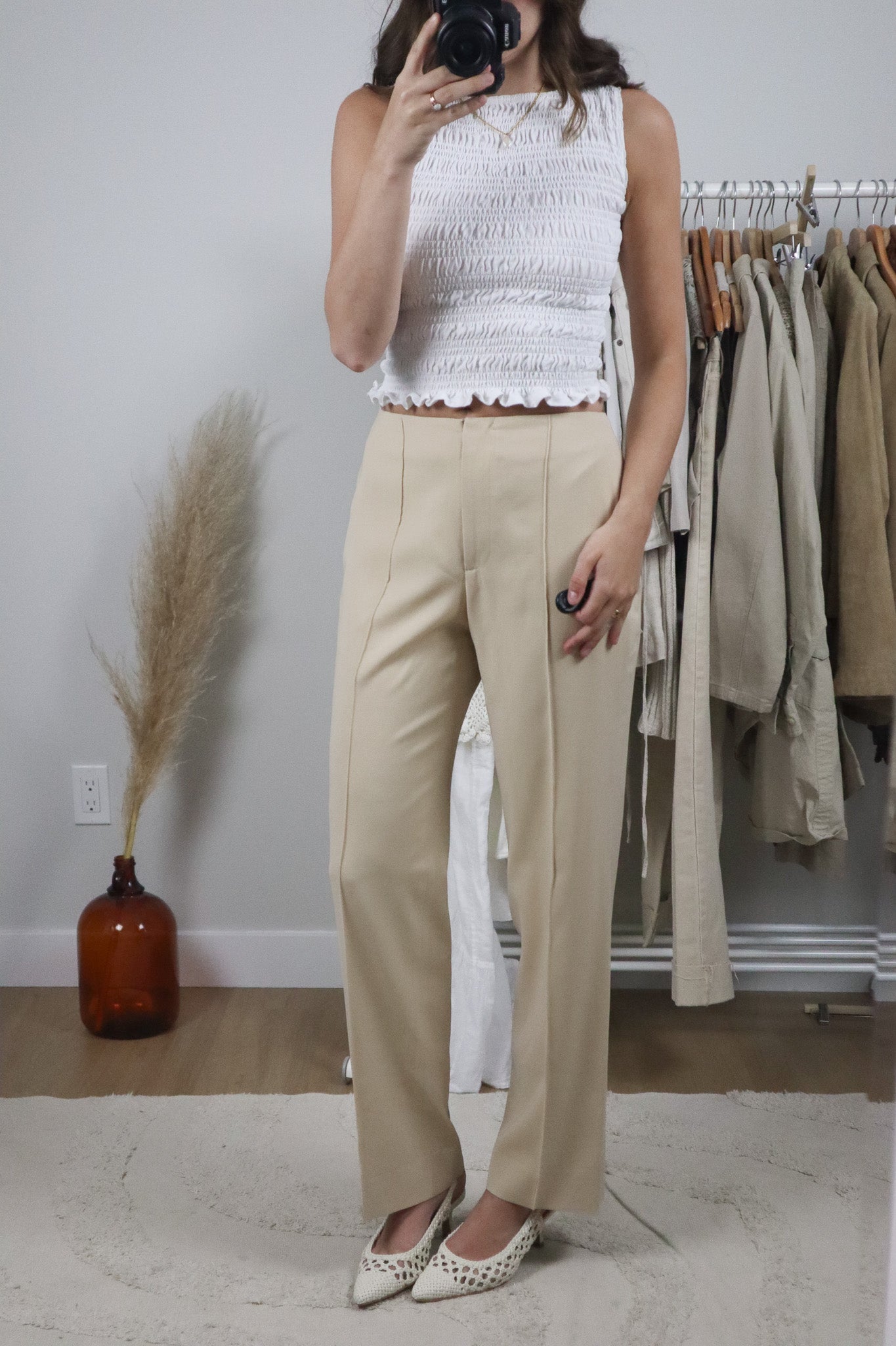 Vintage x Midrise Wool Pleated Pants (4)