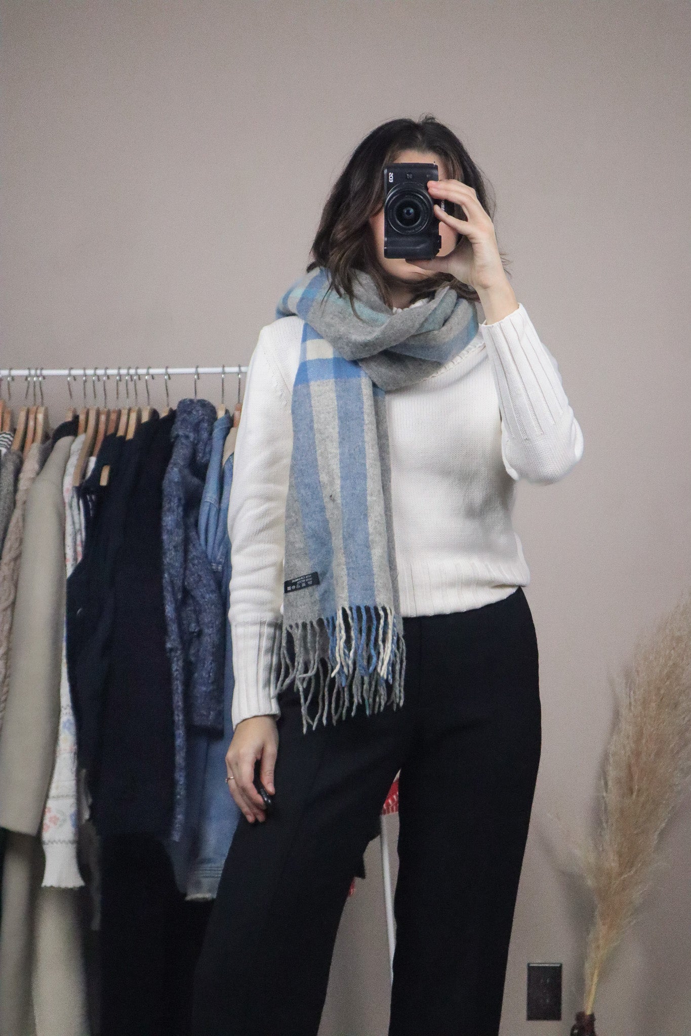 Vintage x Cashmere & Wool Scarf