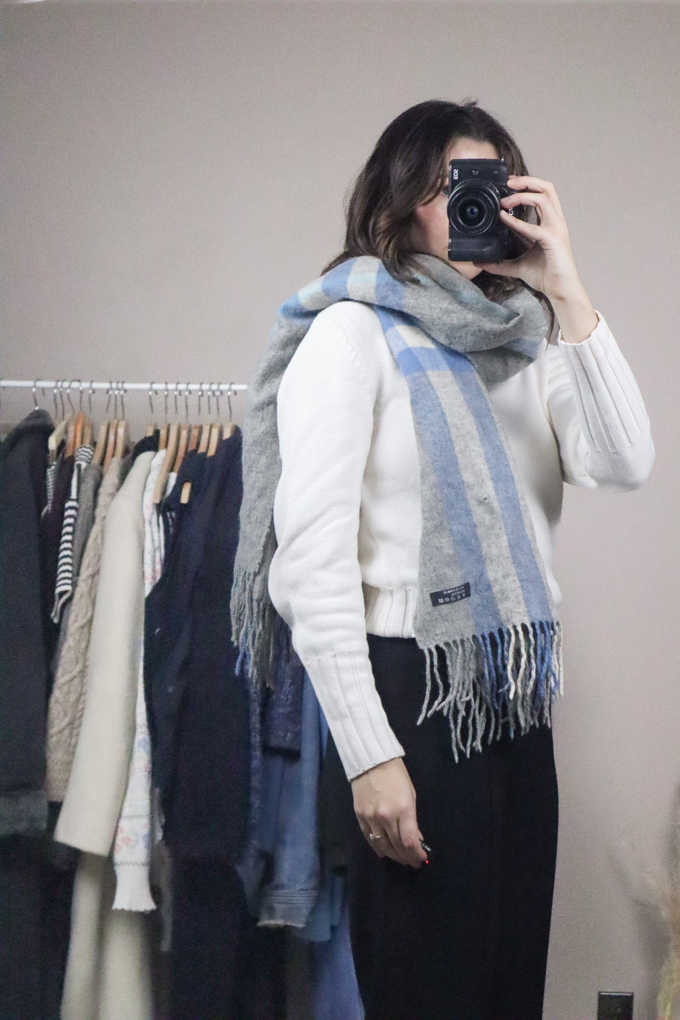 Vintage x Cashmere & Wool Scarf