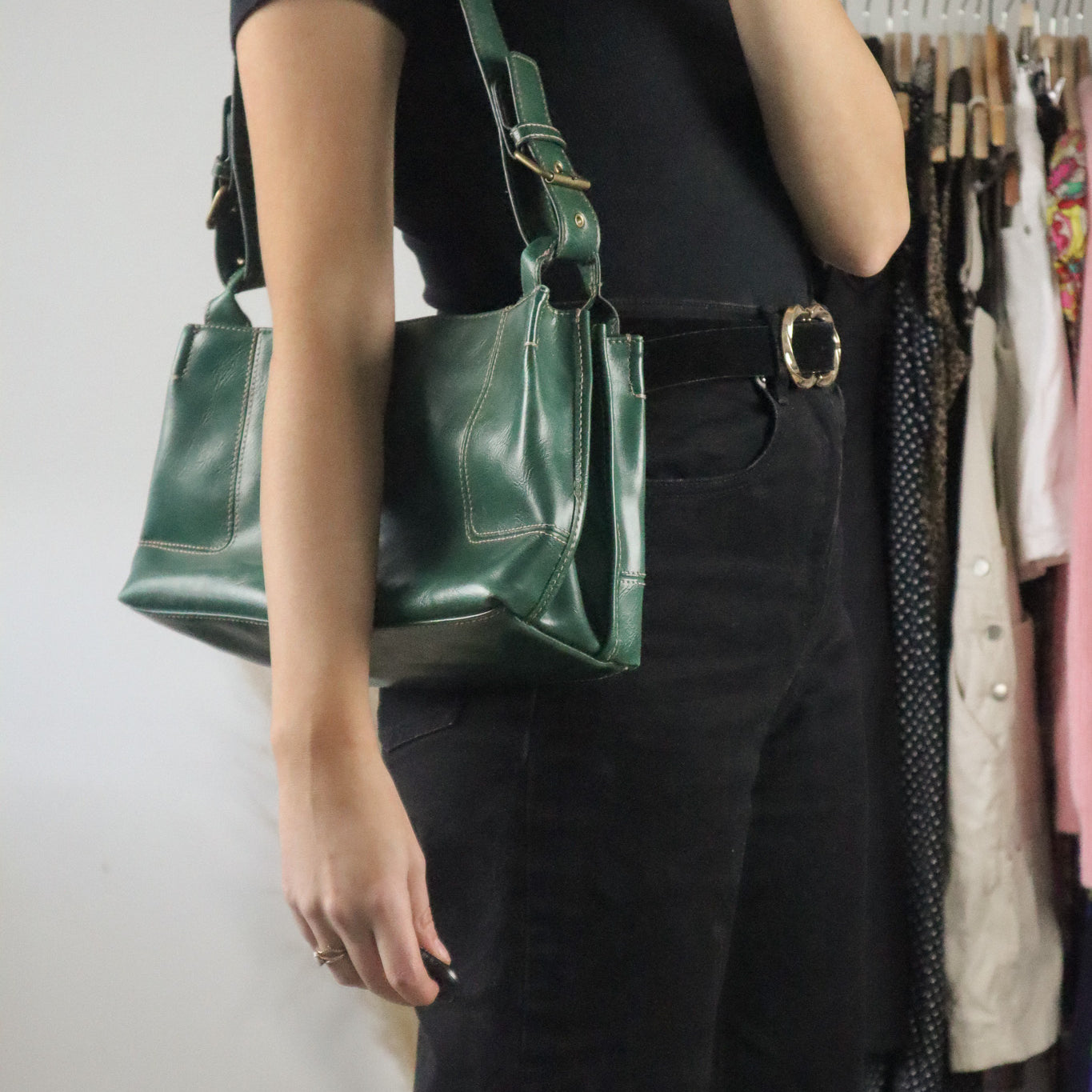 Vintage x Faux Leather Purse