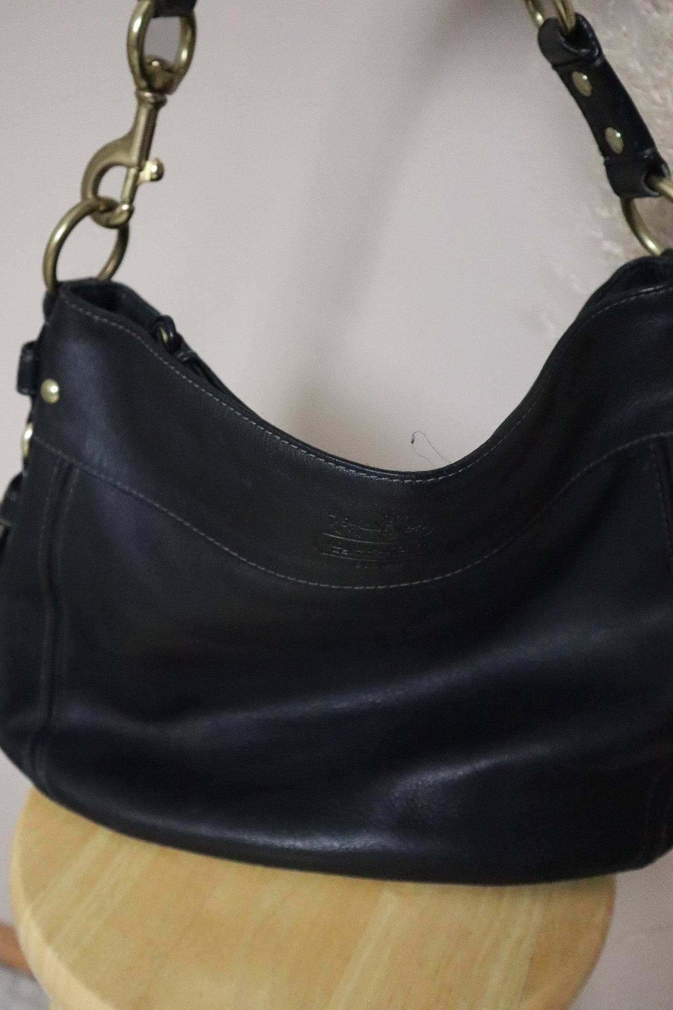 Vintage x Coach x Leather Hobo Bag