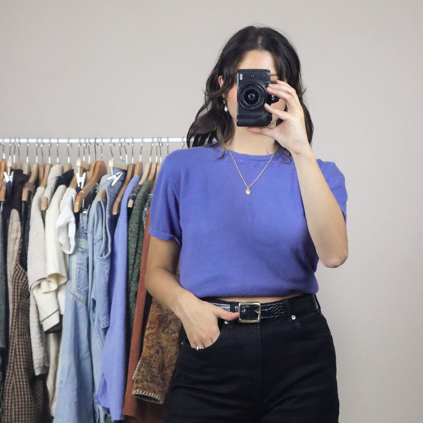 Vintage x Embroidered T-Shirt (M)