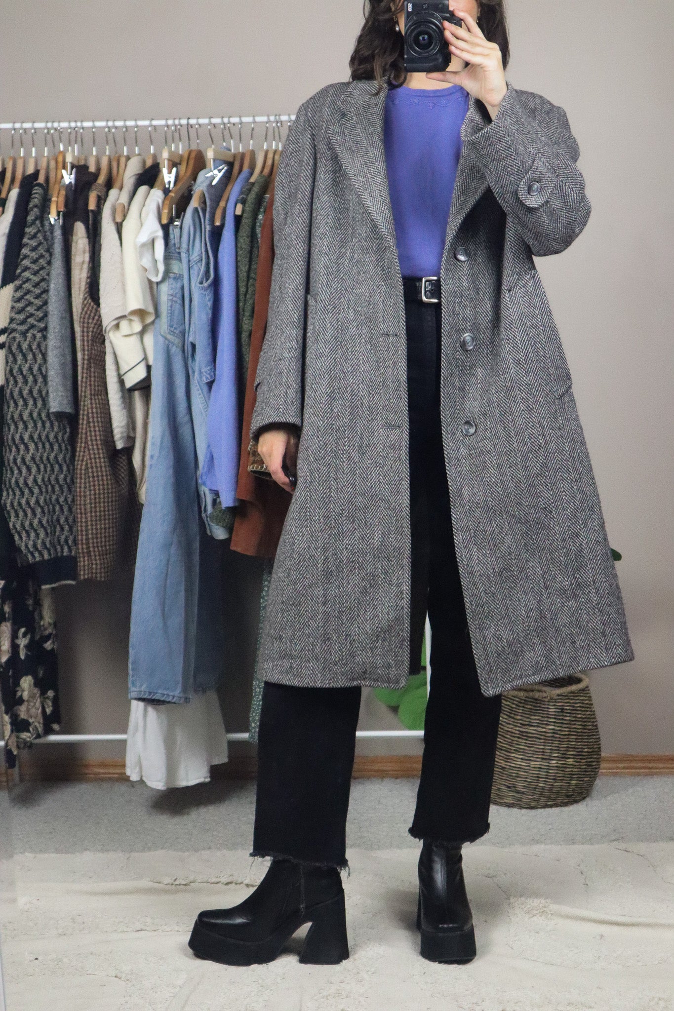 Made in Scotland x Vintage x Wool Tweed Jacket (M)