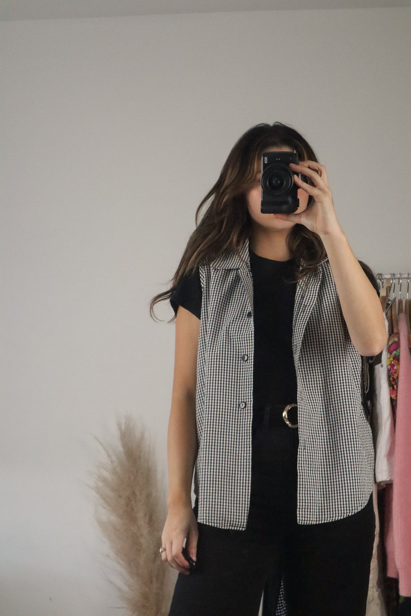 Made in Canada x Vintage x Gingham Tank (M)