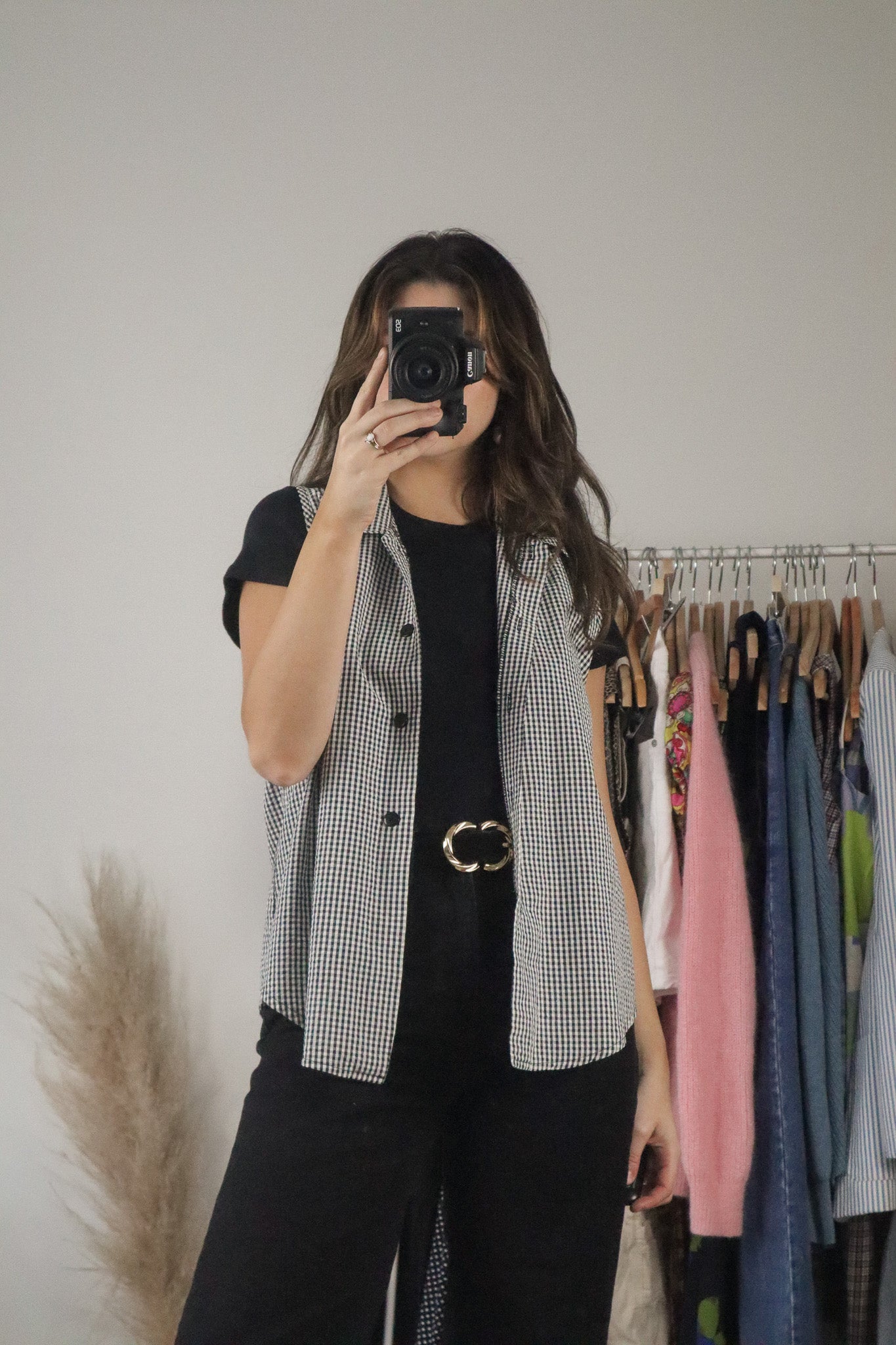 Made in Canada x Vintage x Gingham Tank (M)