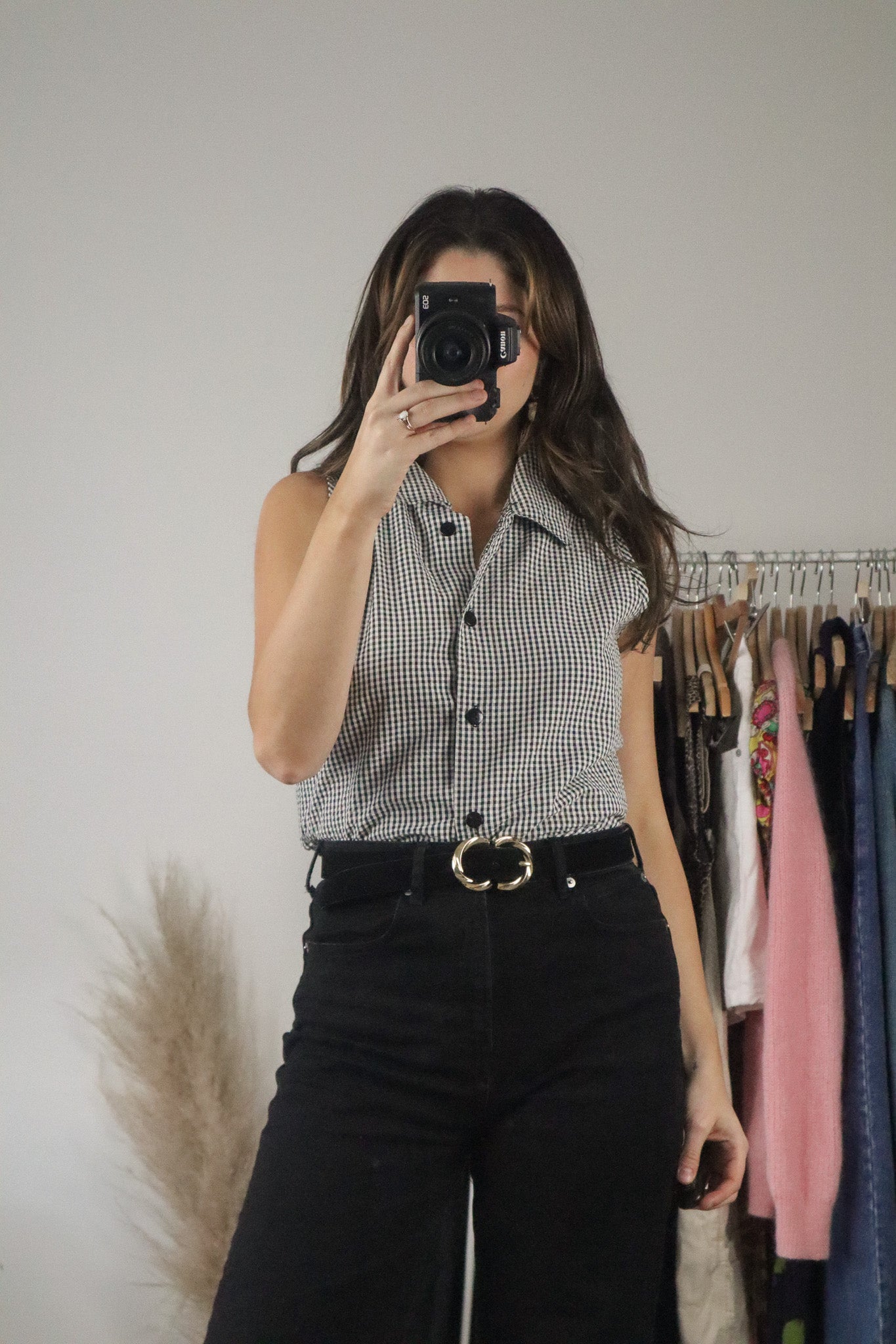 Made in Canada x Vintage x Gingham Tank (M)