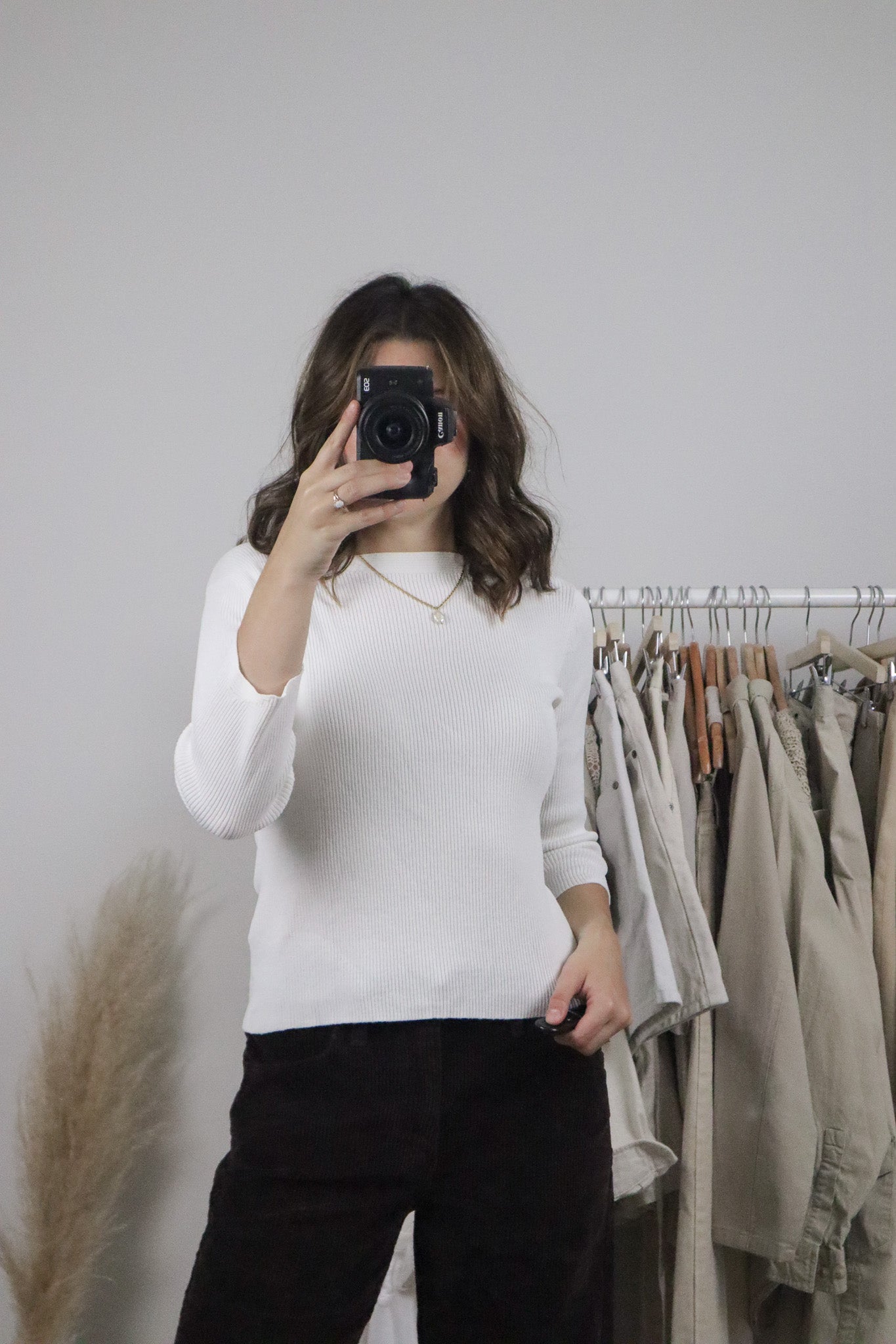 Vintage x 3/4 Sleeve Top (S)