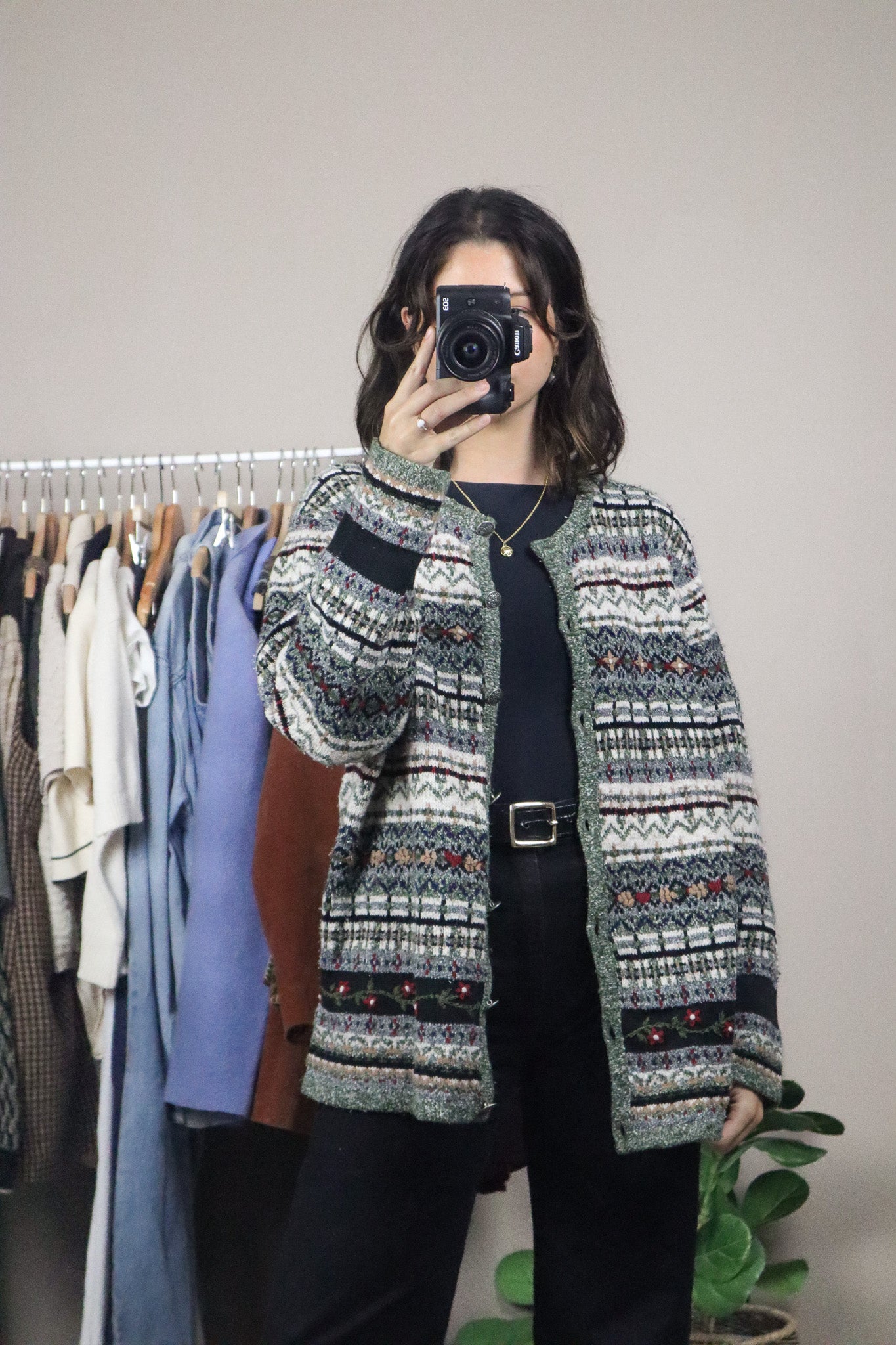 Vintage x Embroidered Cardigan (L/XL)