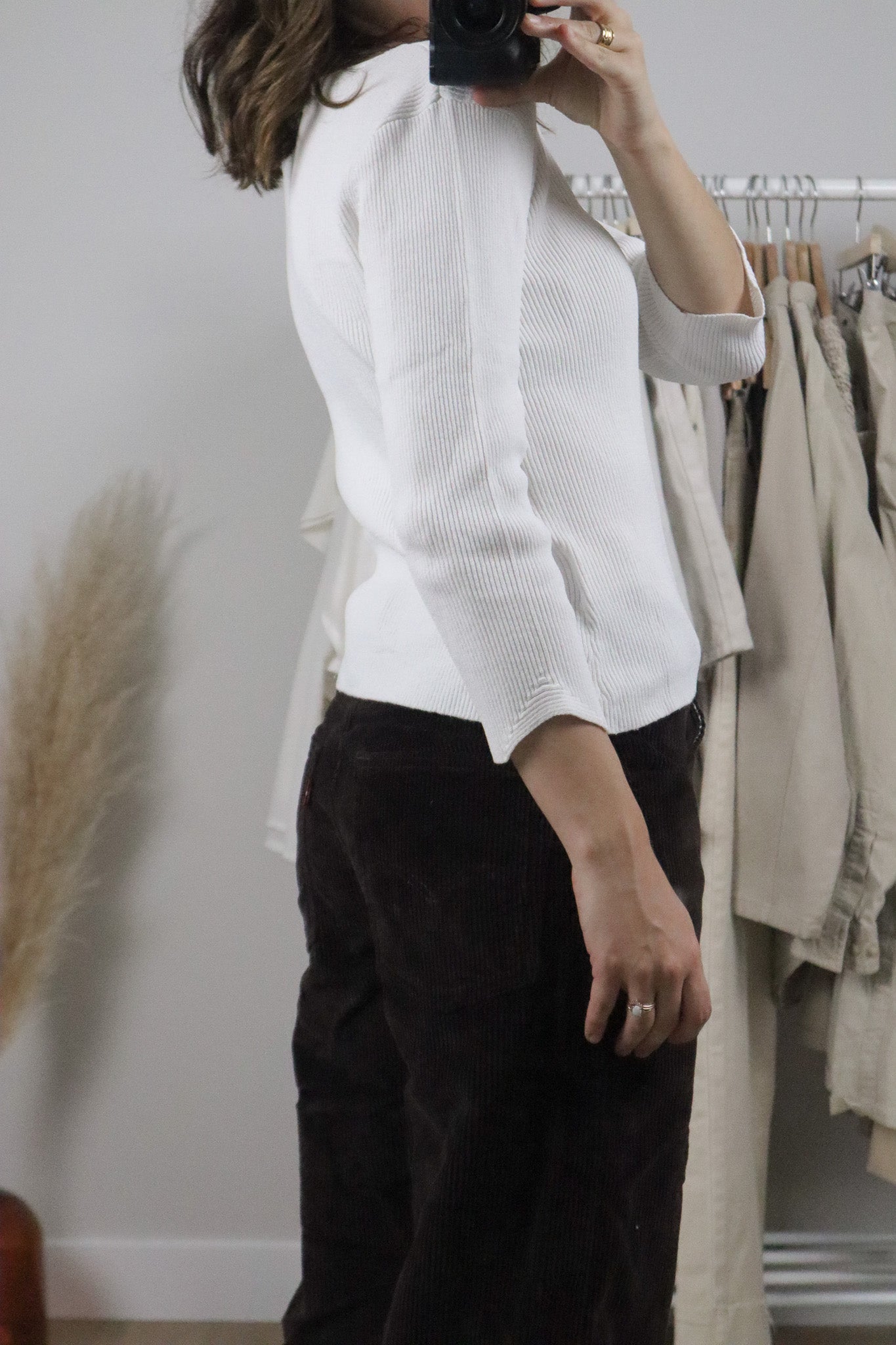 Vintage x 3/4 Sleeve Top (S)