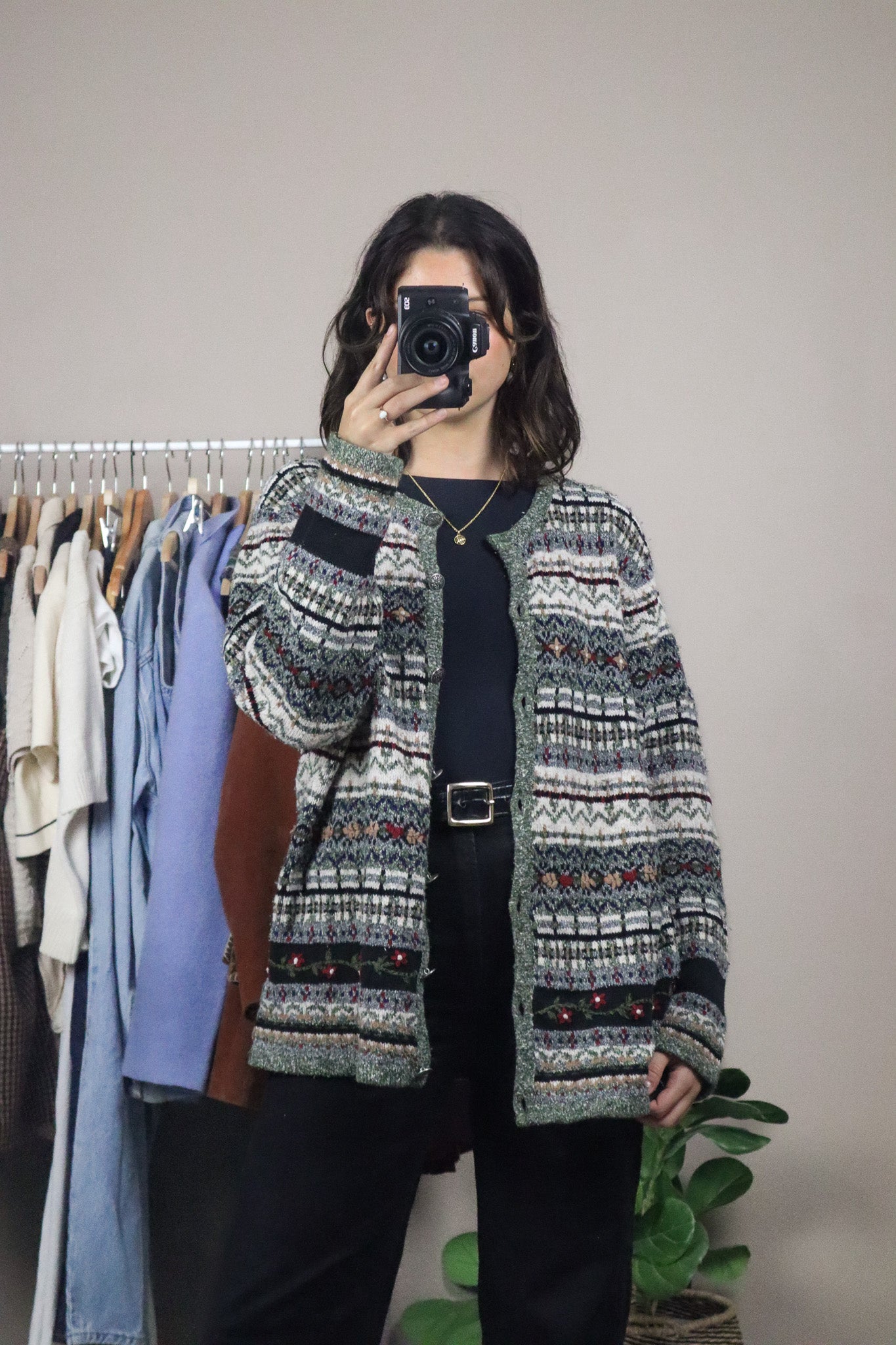 Vintage x Embroidered Cardigan (L/XL)