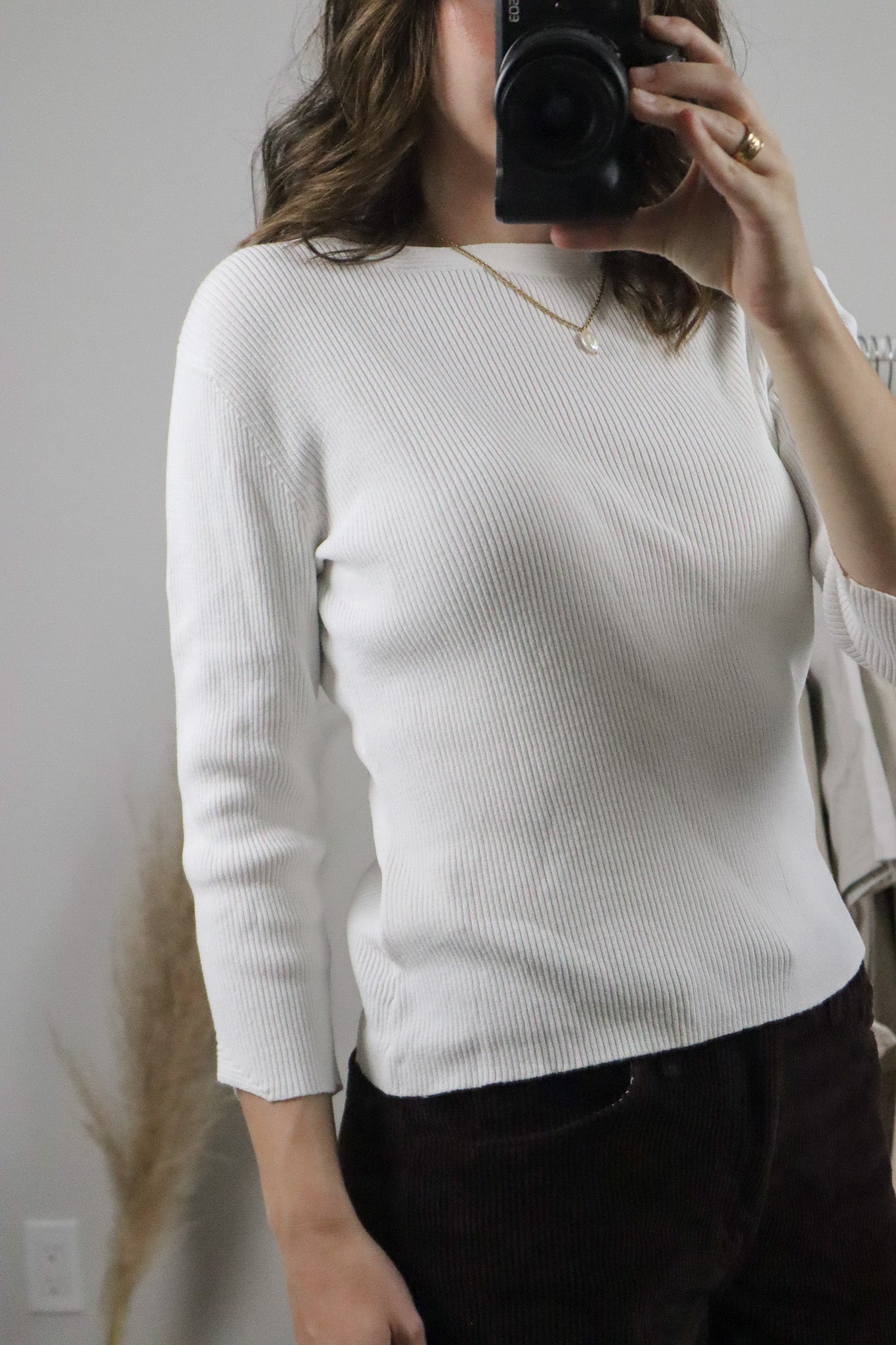 Vintage x 3/4 Sleeve Top (S)