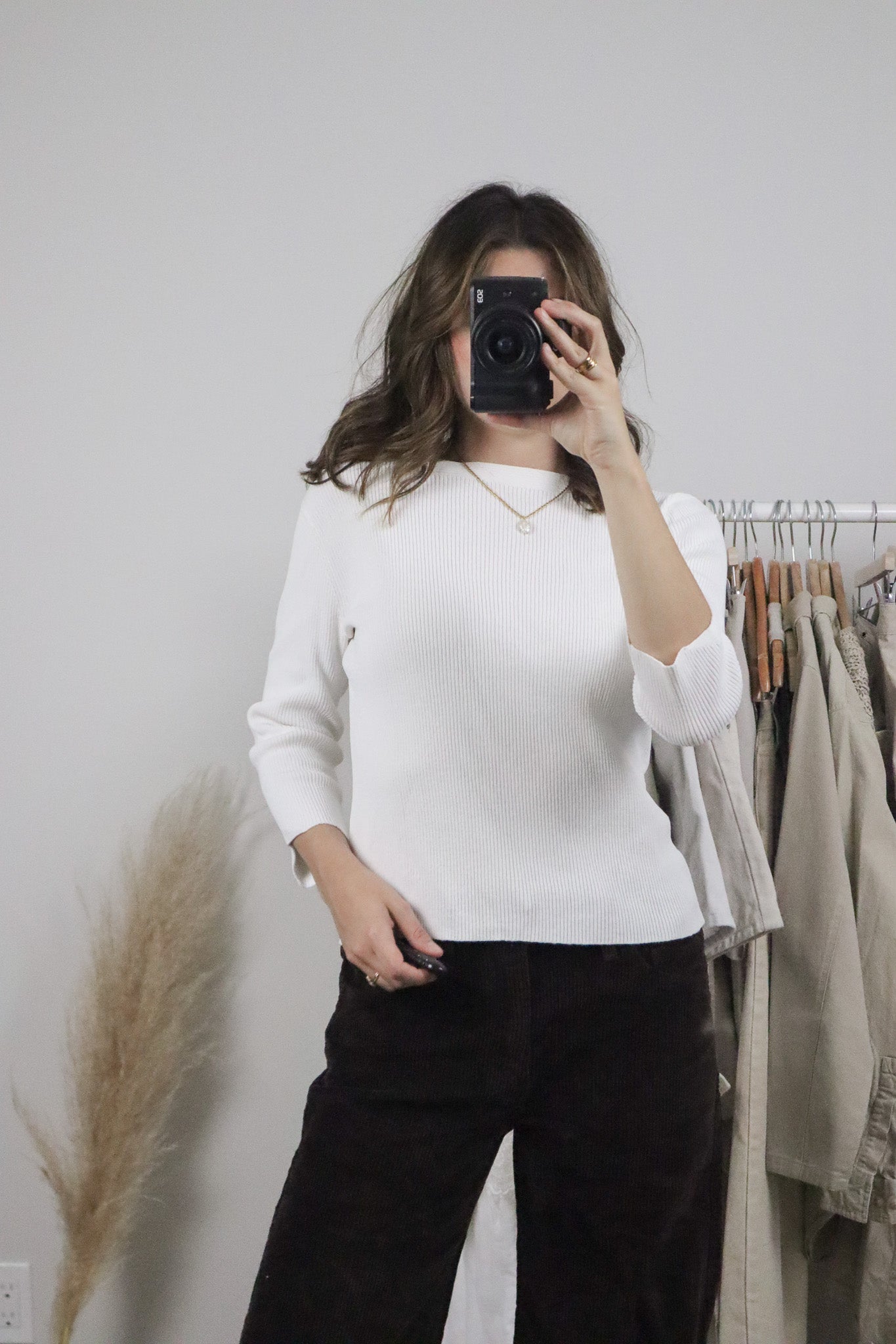 Vintage x 3/4 Sleeve Top (S)