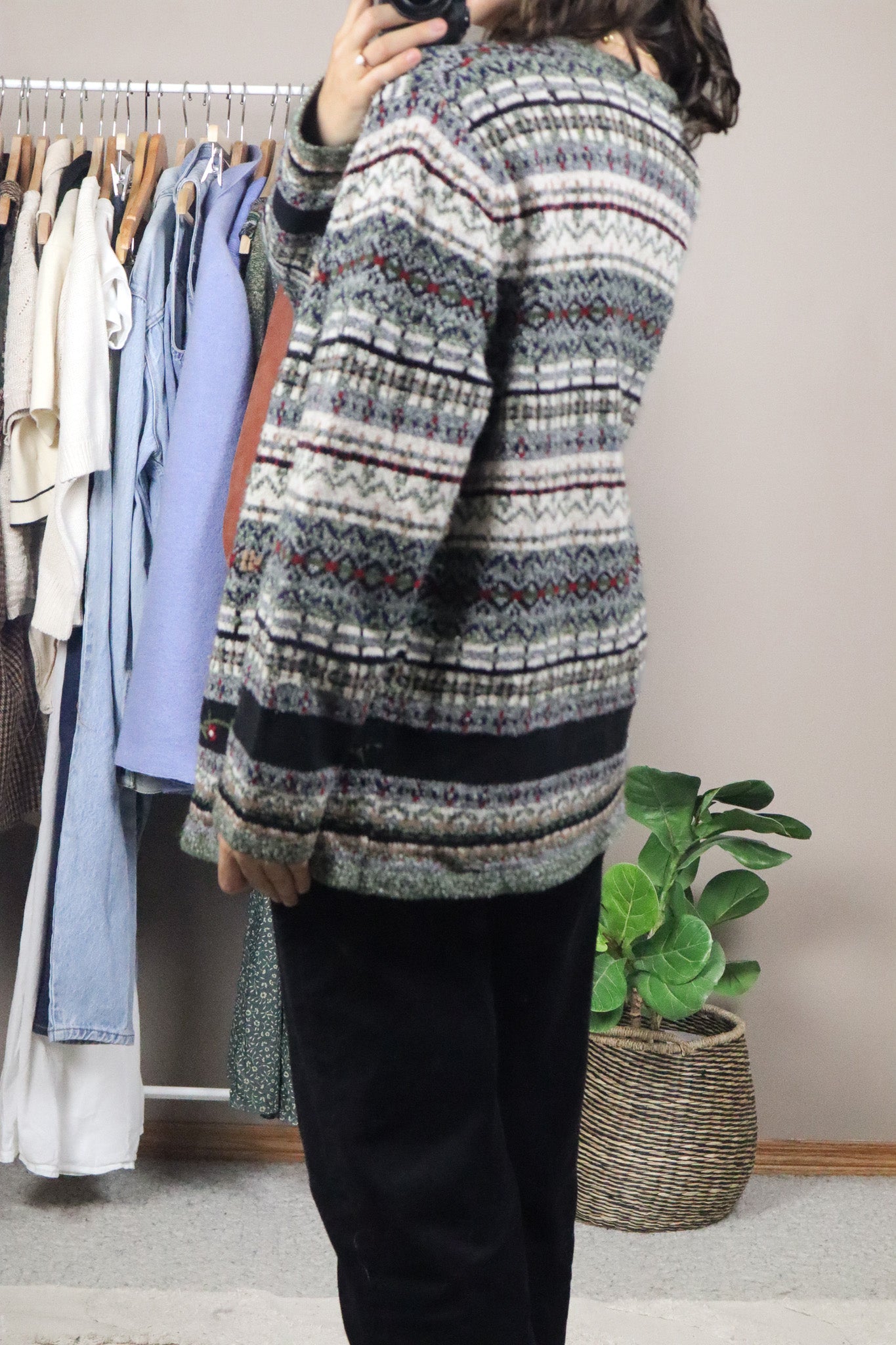 Vintage x Embroidered Cardigan (L/XL)