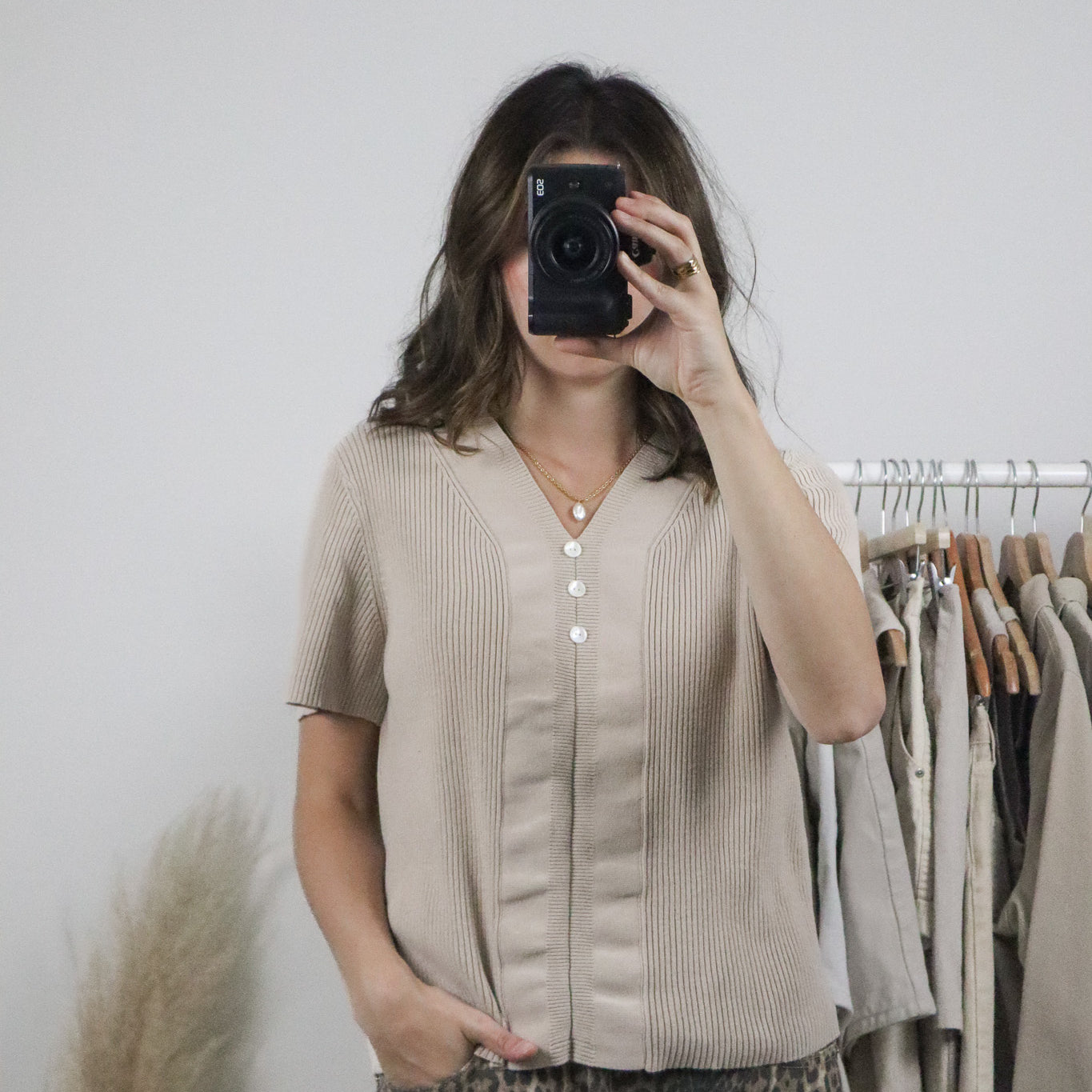 Vintage x Cotton Short-Sleeve Knit (M)