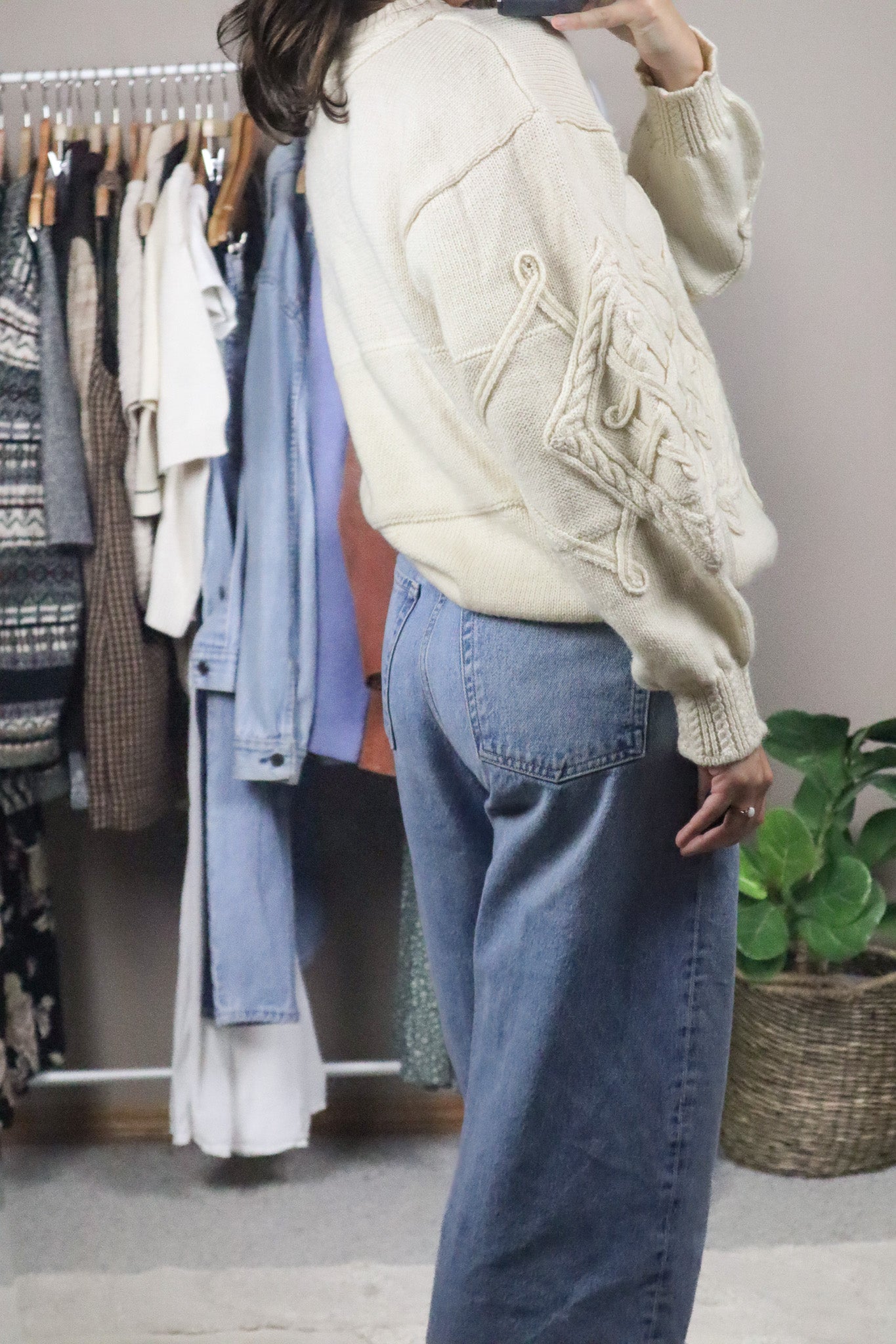 Vintage x Textured Wool Blend Sweater (M/L)