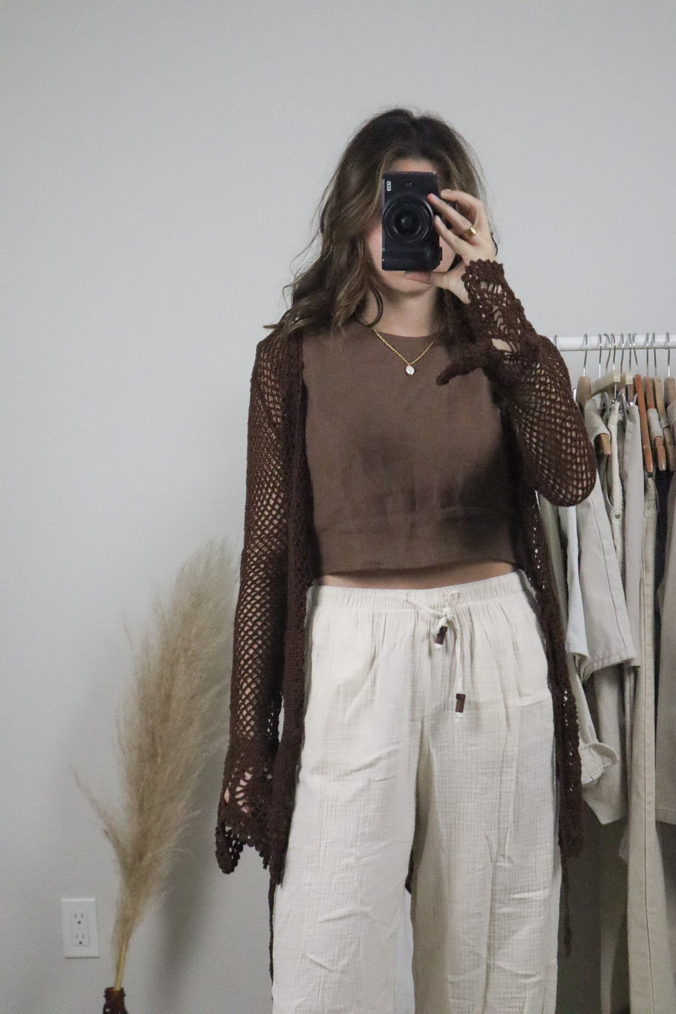 Vintage x Crochet Cardigan (S)